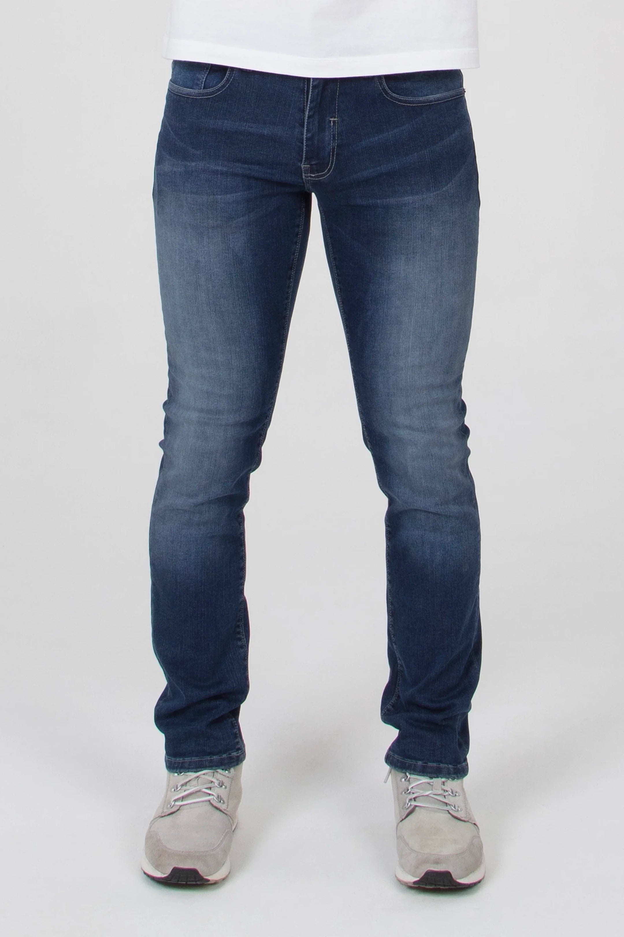Mish Mash Tapered Fit Hyper FLEX Mid Sandblast Jeans