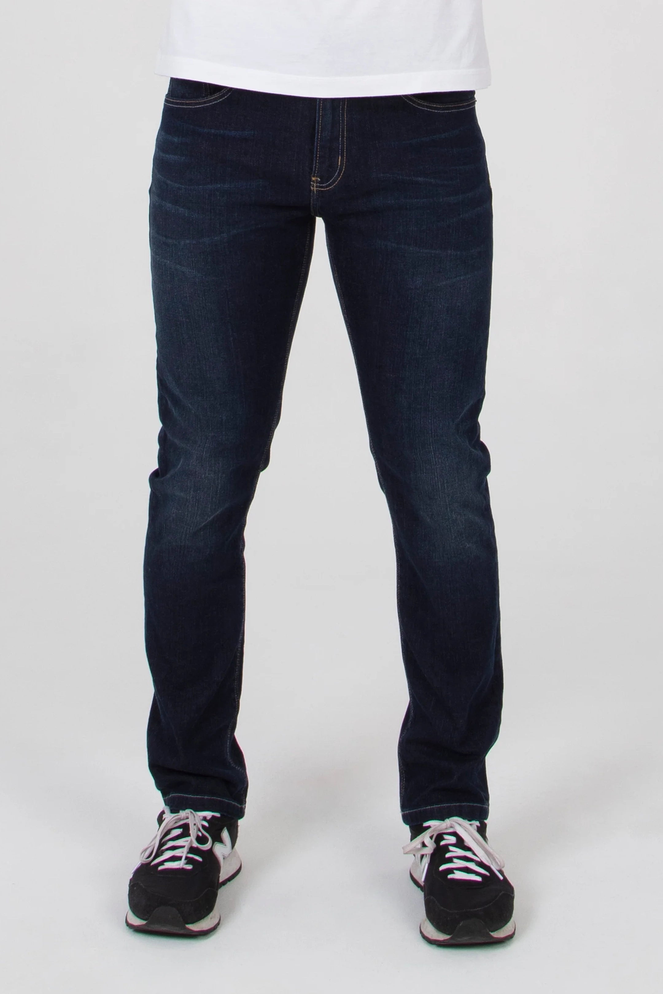 Mish Mash Tapered Fit Mid Stretch Lot XX Dark Stretch Jeans