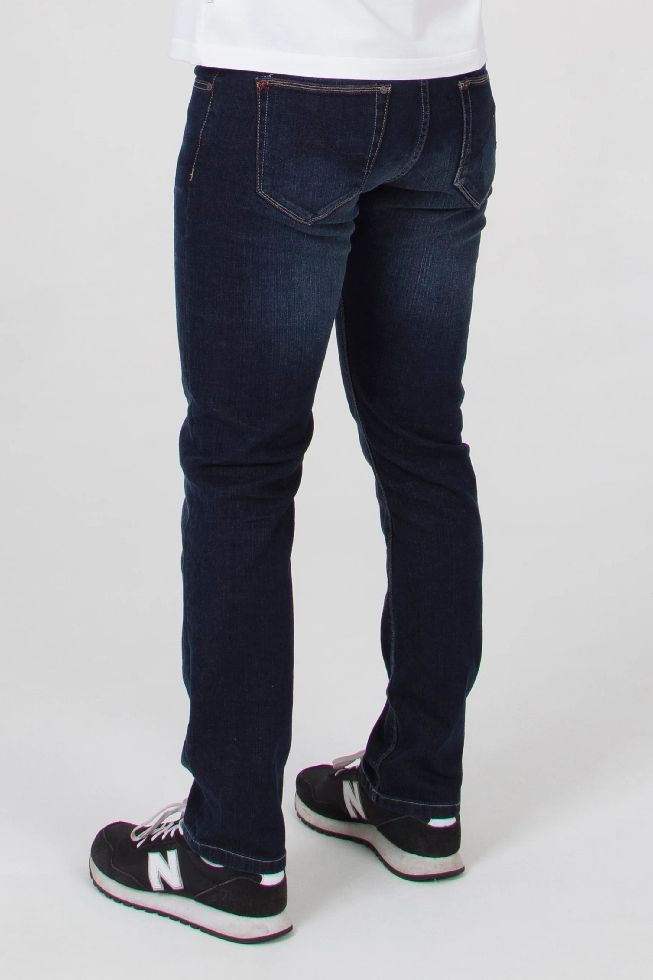 Mish Mash Tapered Fit Mid Stretch Lot XX Dark Stretch Jeans