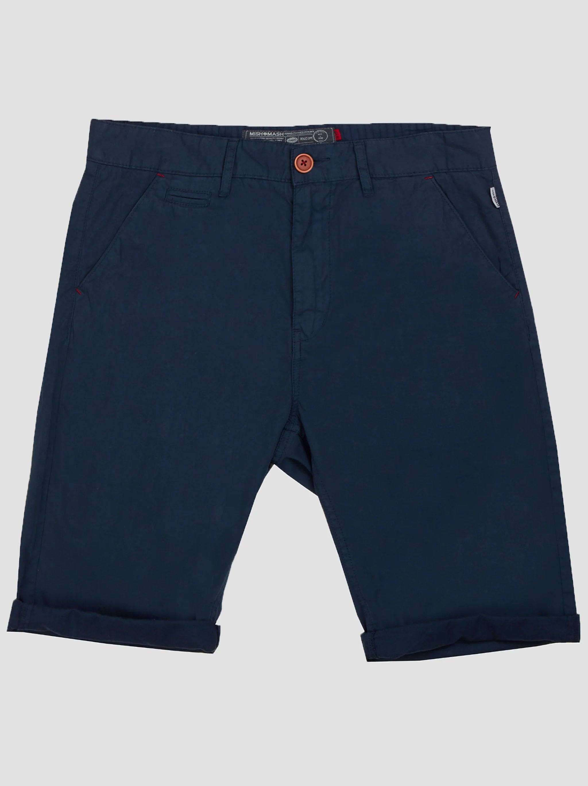 Mish Mash Navy Mid Stretch Weymouth Chino Shorts