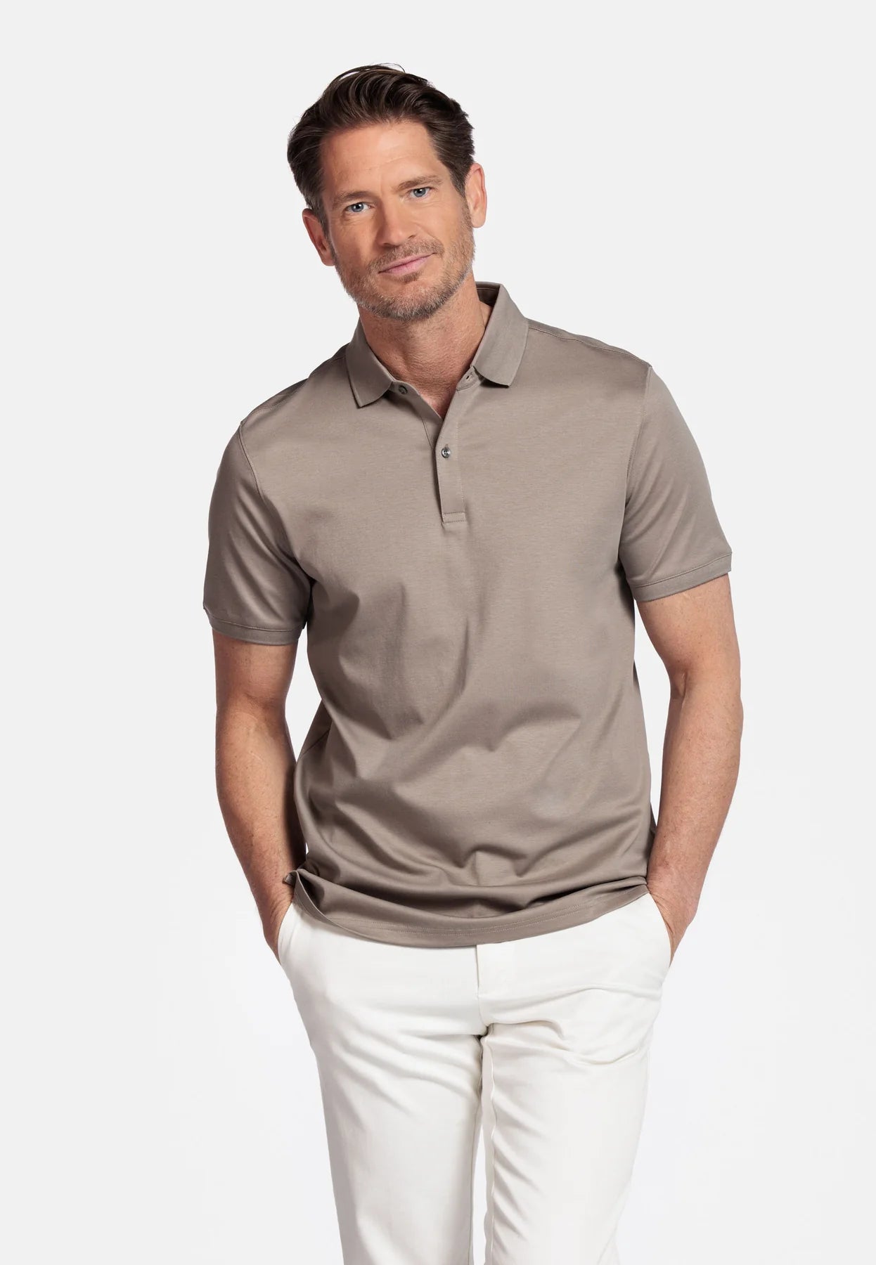 Giordano Short Sleeve Plain Tan Polo