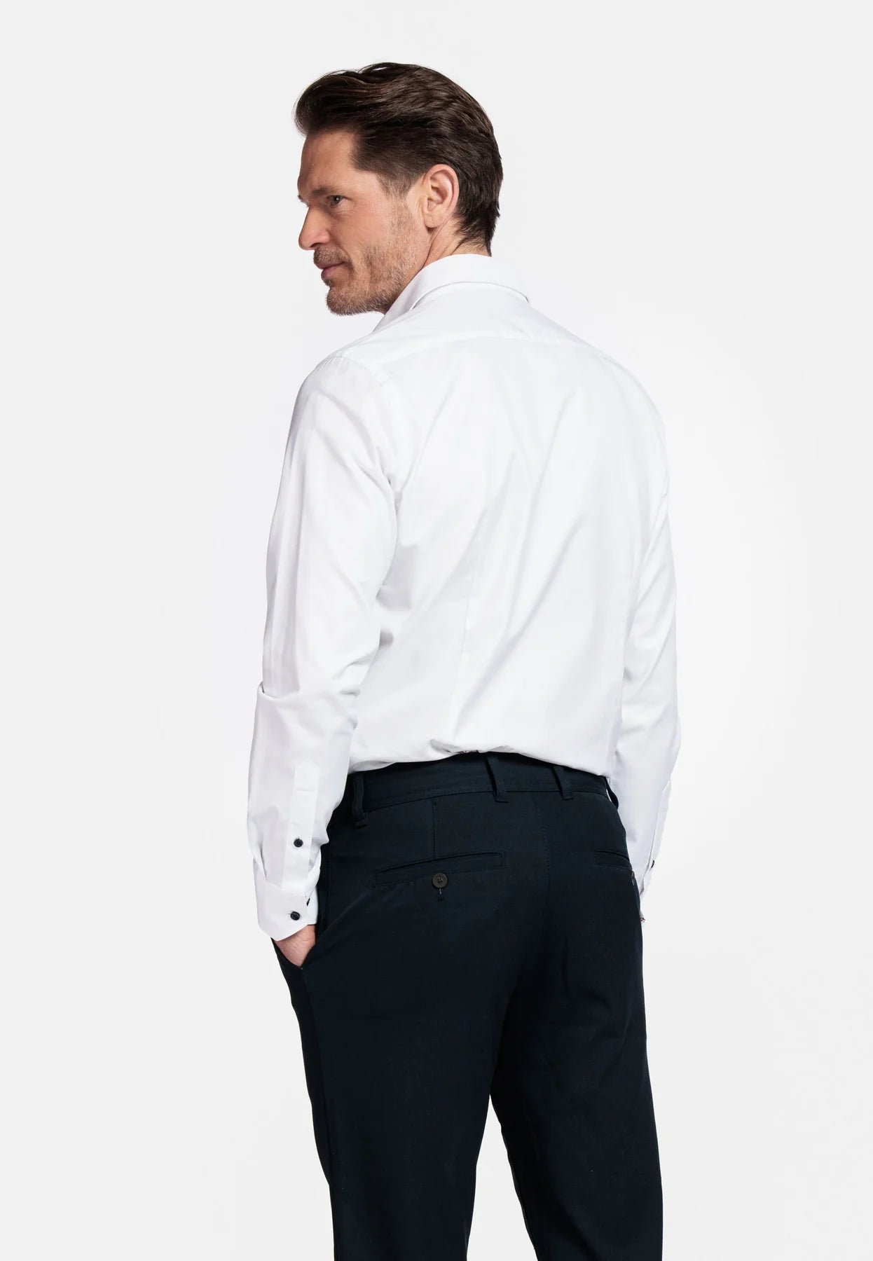 Giordano Long Sleeve White Shirt