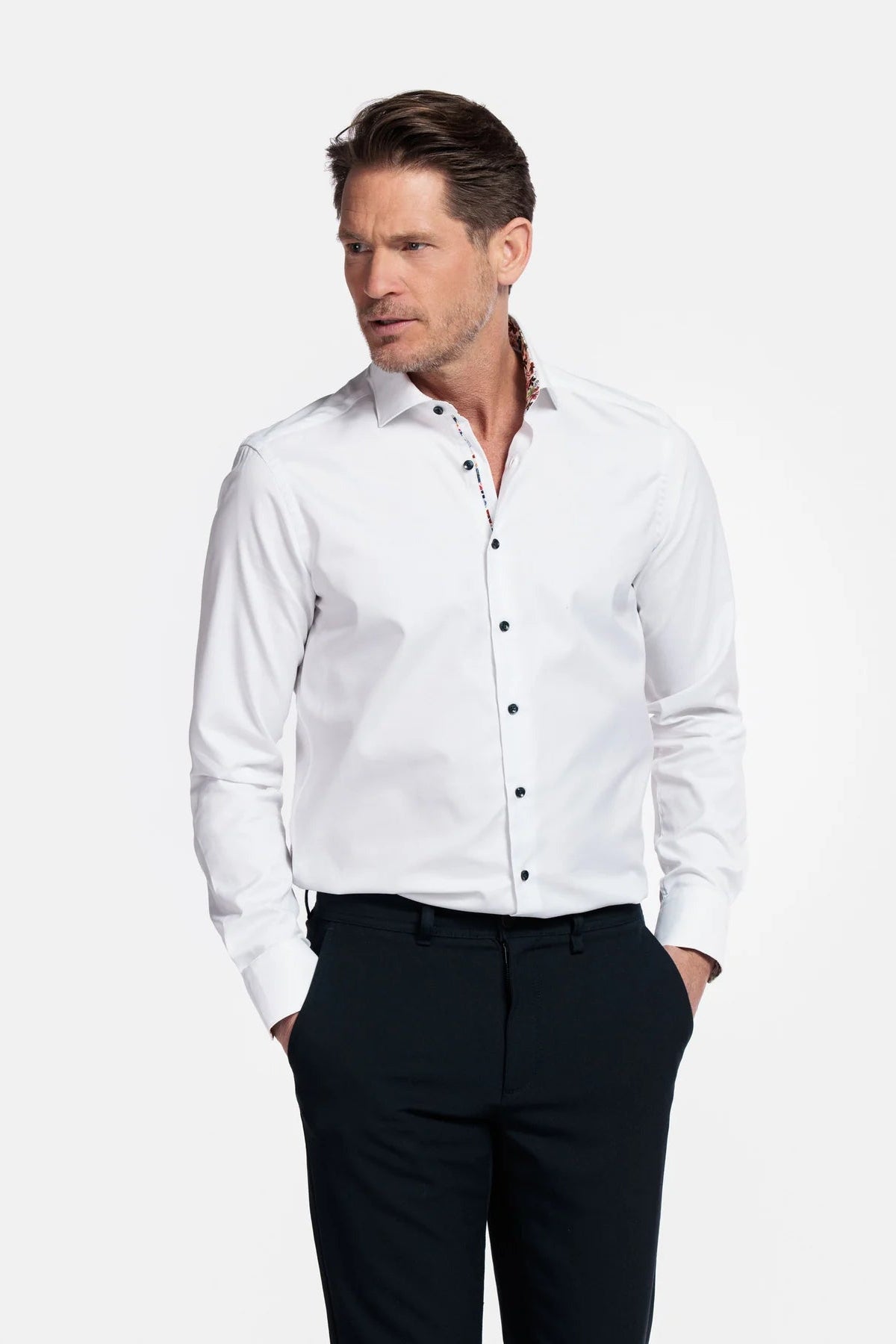 Giordano Long Sleeve White Shirt