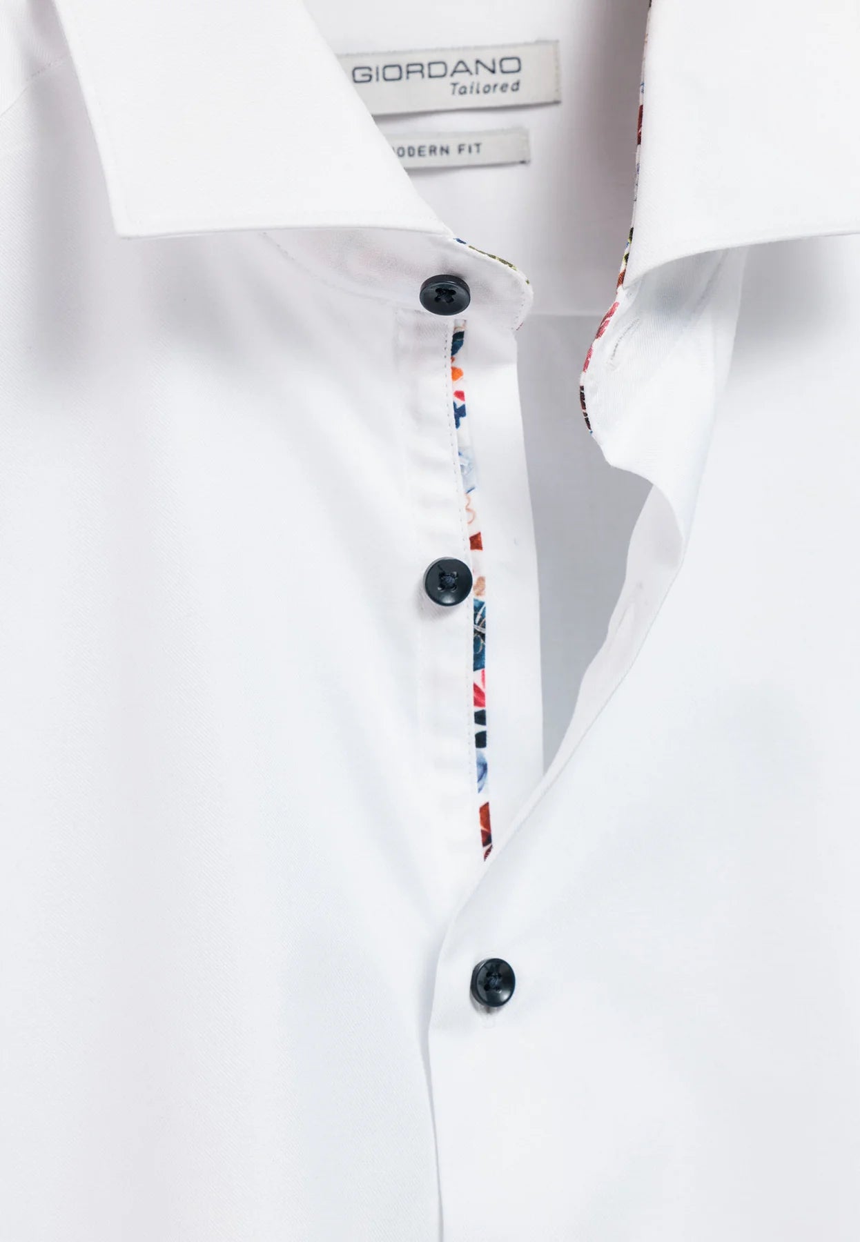 Giordano Long Sleeve White Shirt