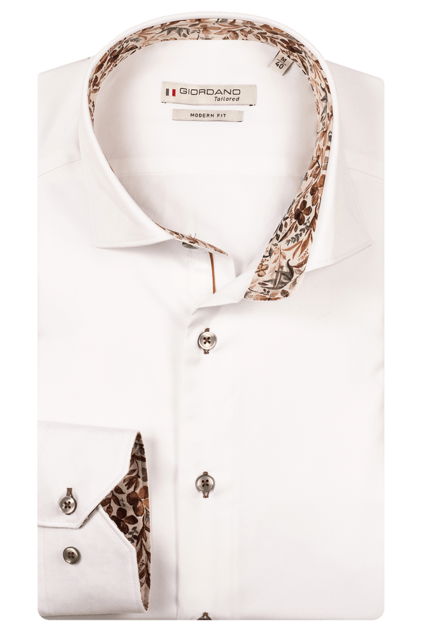 Giordano White Twill Cotton Shirt