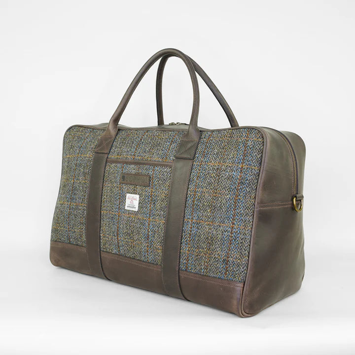 Brown Harris Tweed Holdall