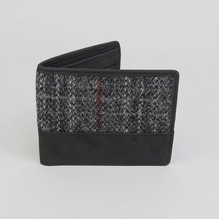 Harris Tweed Wallet Grey