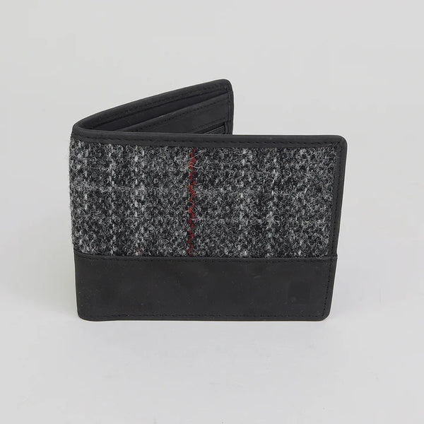 Harris Tweed Wallet Grey