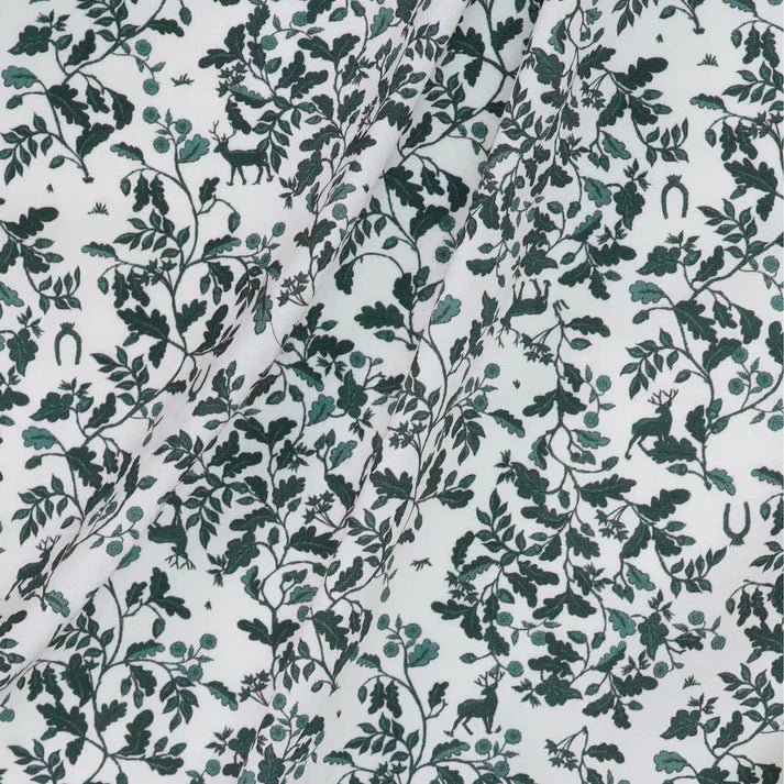 White Heritage Print Rutland Pocket Square