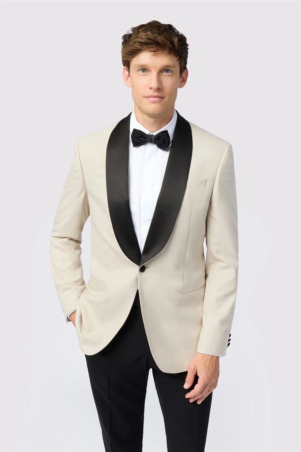 Blake Slim Fit Ecru Dinner Jacket