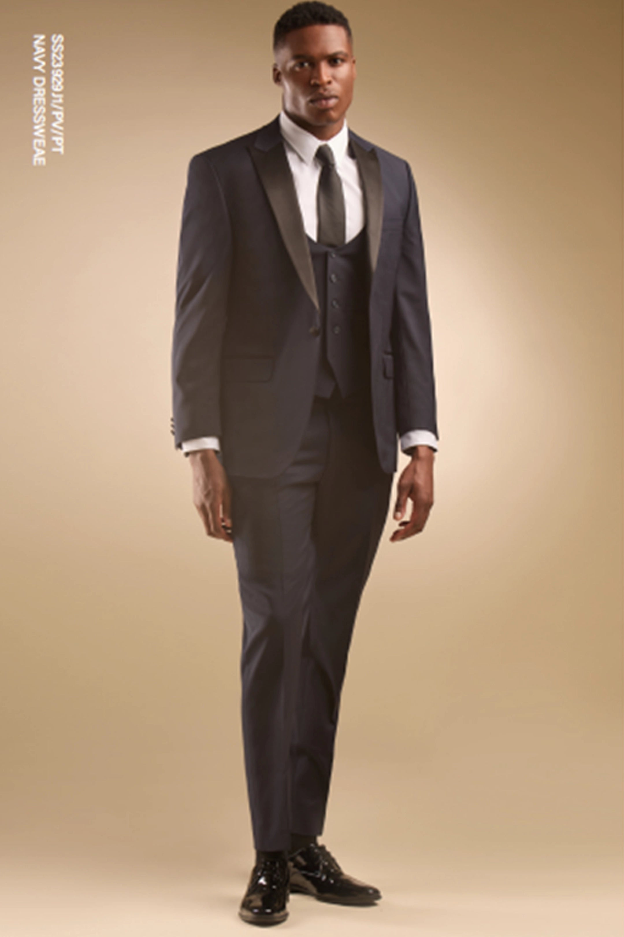 Navy 3 Piece Dinner Suit