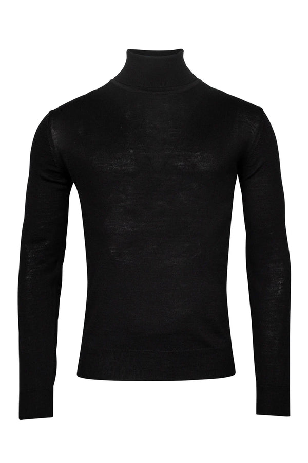 Baileys Wool High Neck Black Pullover