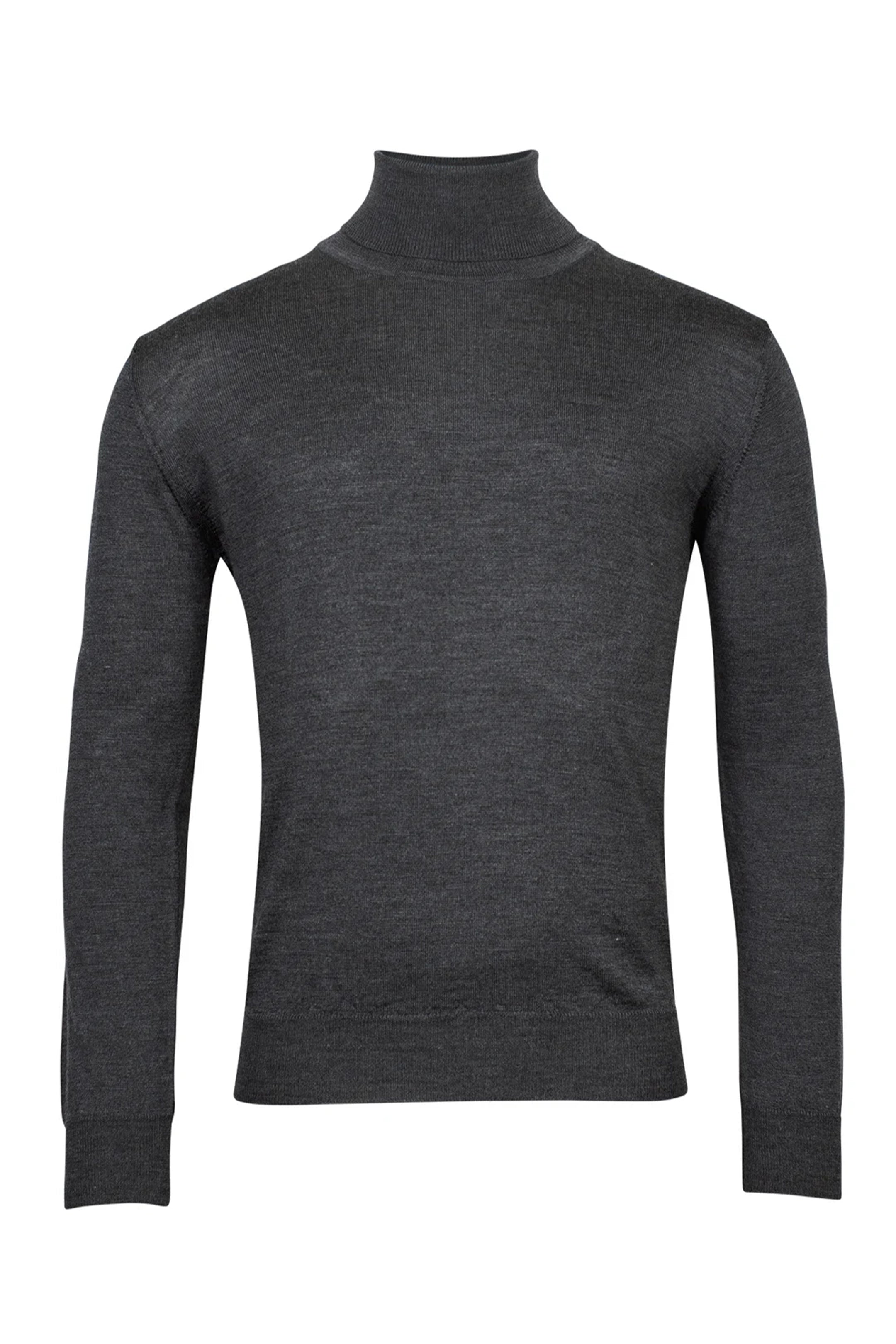 Baileys Wool High Neck Anthracite Pullover