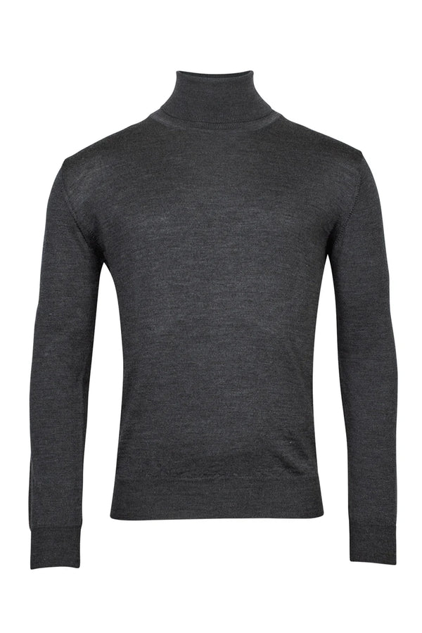 Baileys Wool High Neck Anthracite Pullover