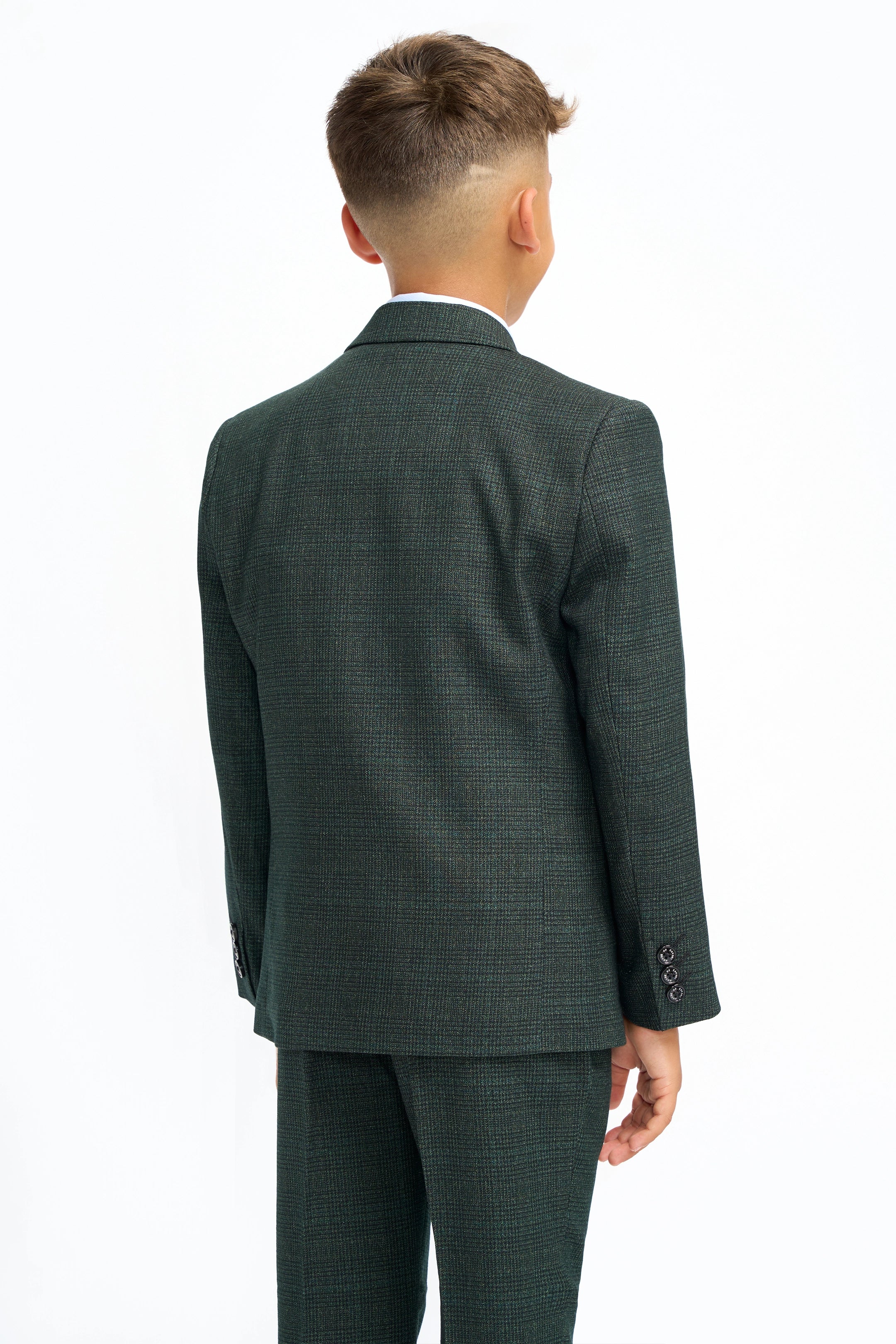 Boys Caridi Olive Three Piece Suit