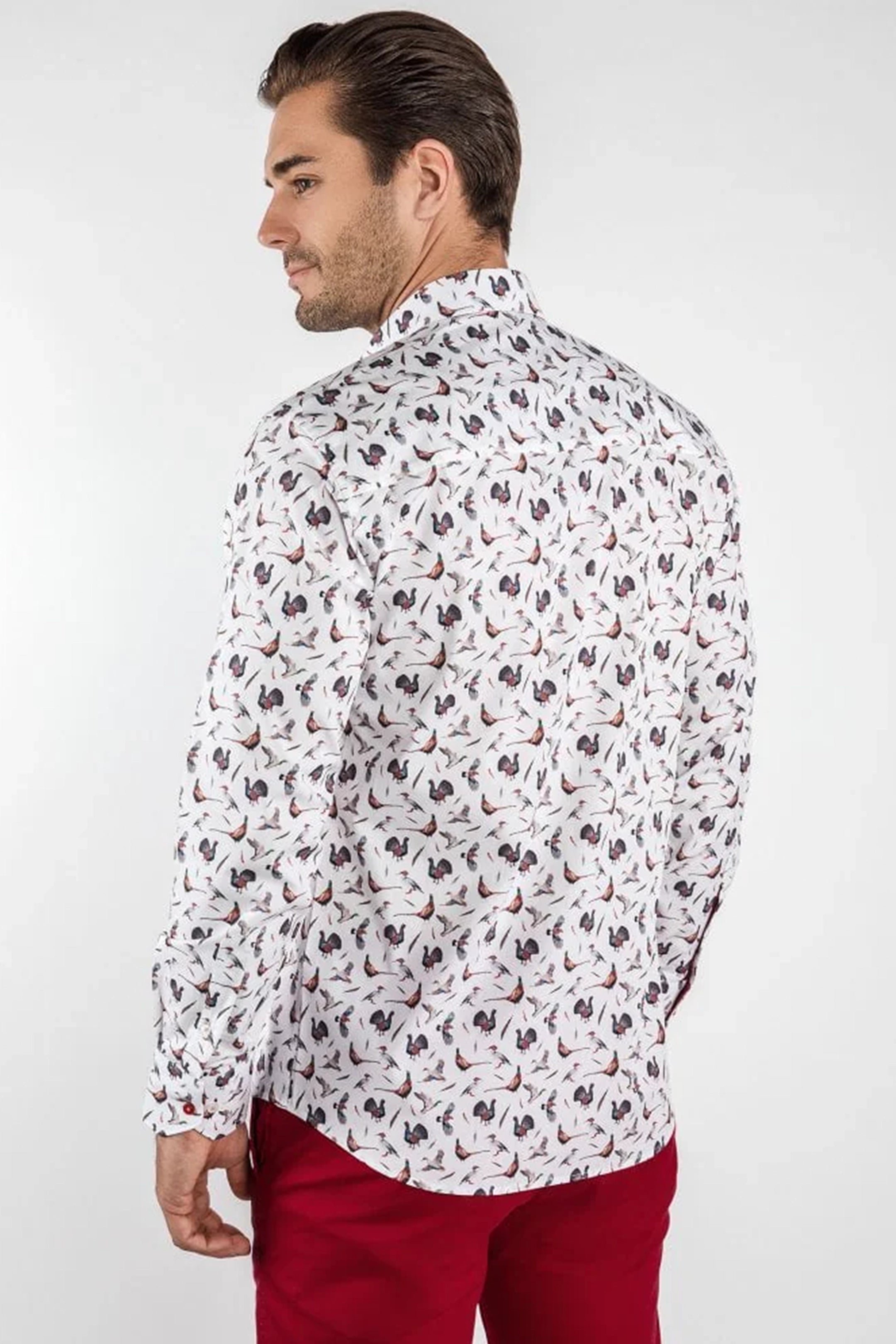 Claudio Lugli Birds of a Feather Print Shirt