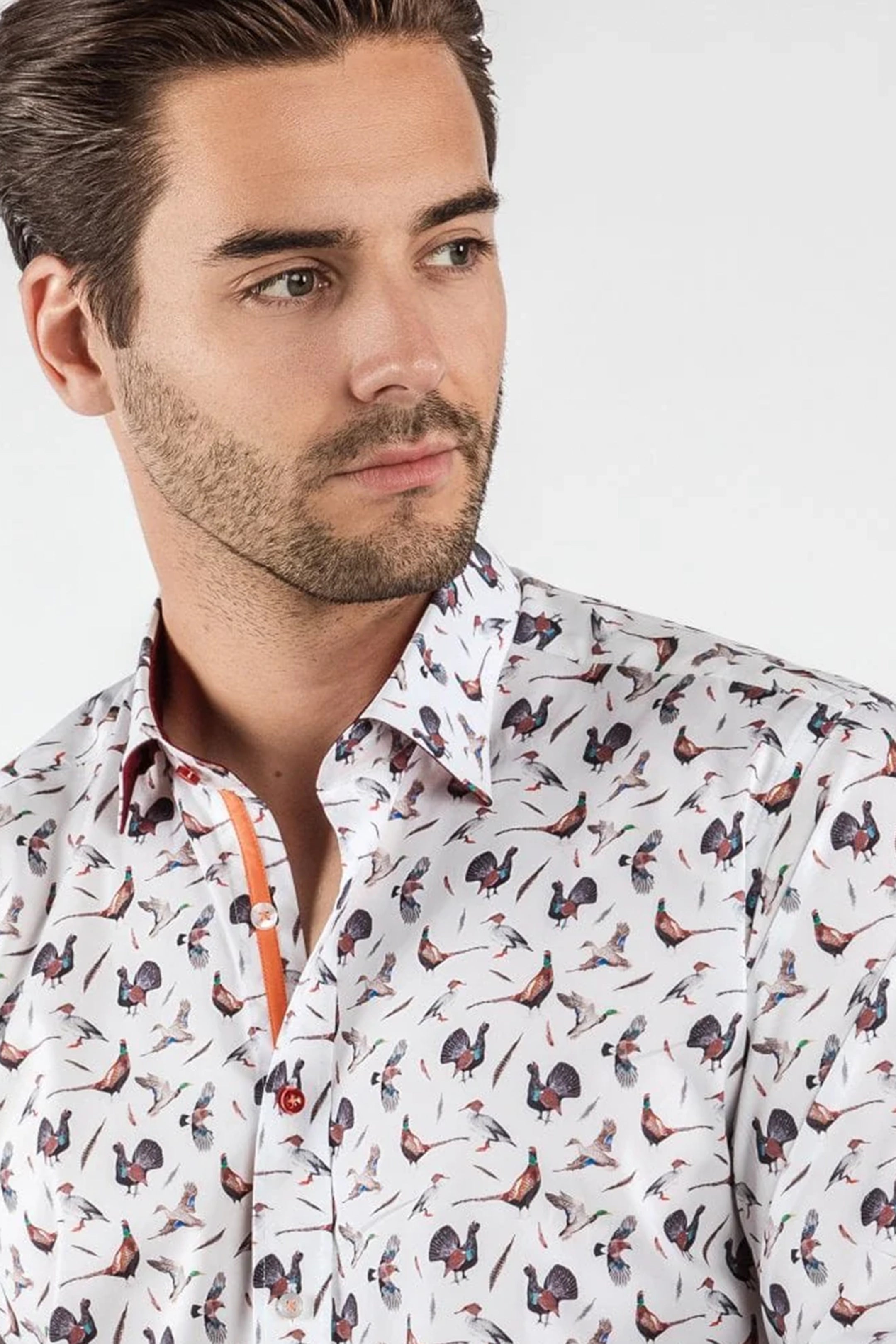 Claudio Lugli Birds of a Feather Print Shirt