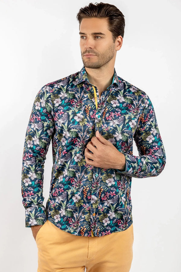 Claudio Lugli Tropical Fauna Print Shirt