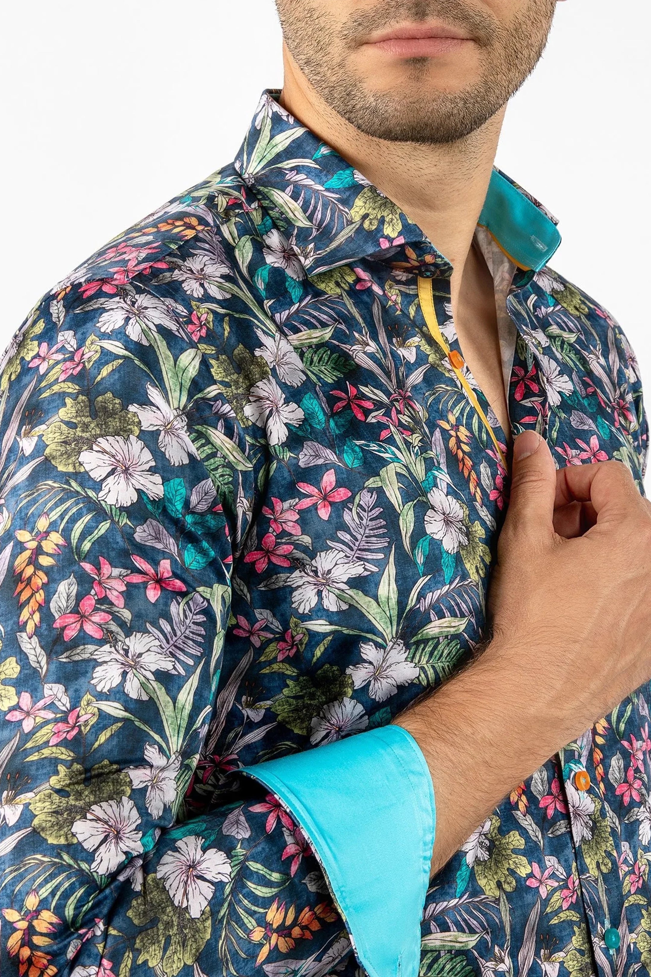 Claudio Lugli Tropical Fauna Print Shirt