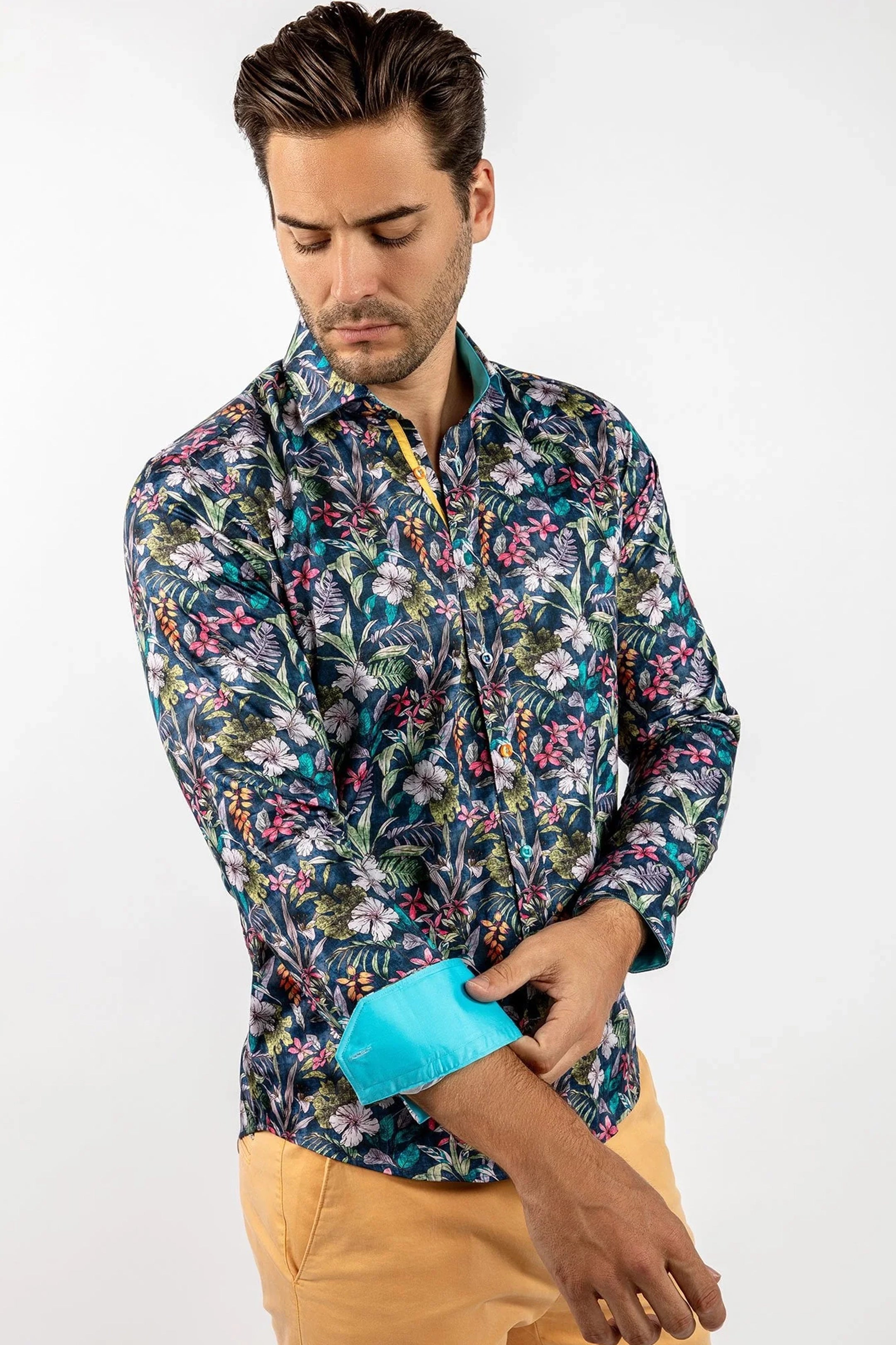Claudio Lugli Tropical Fauna Print Shirt