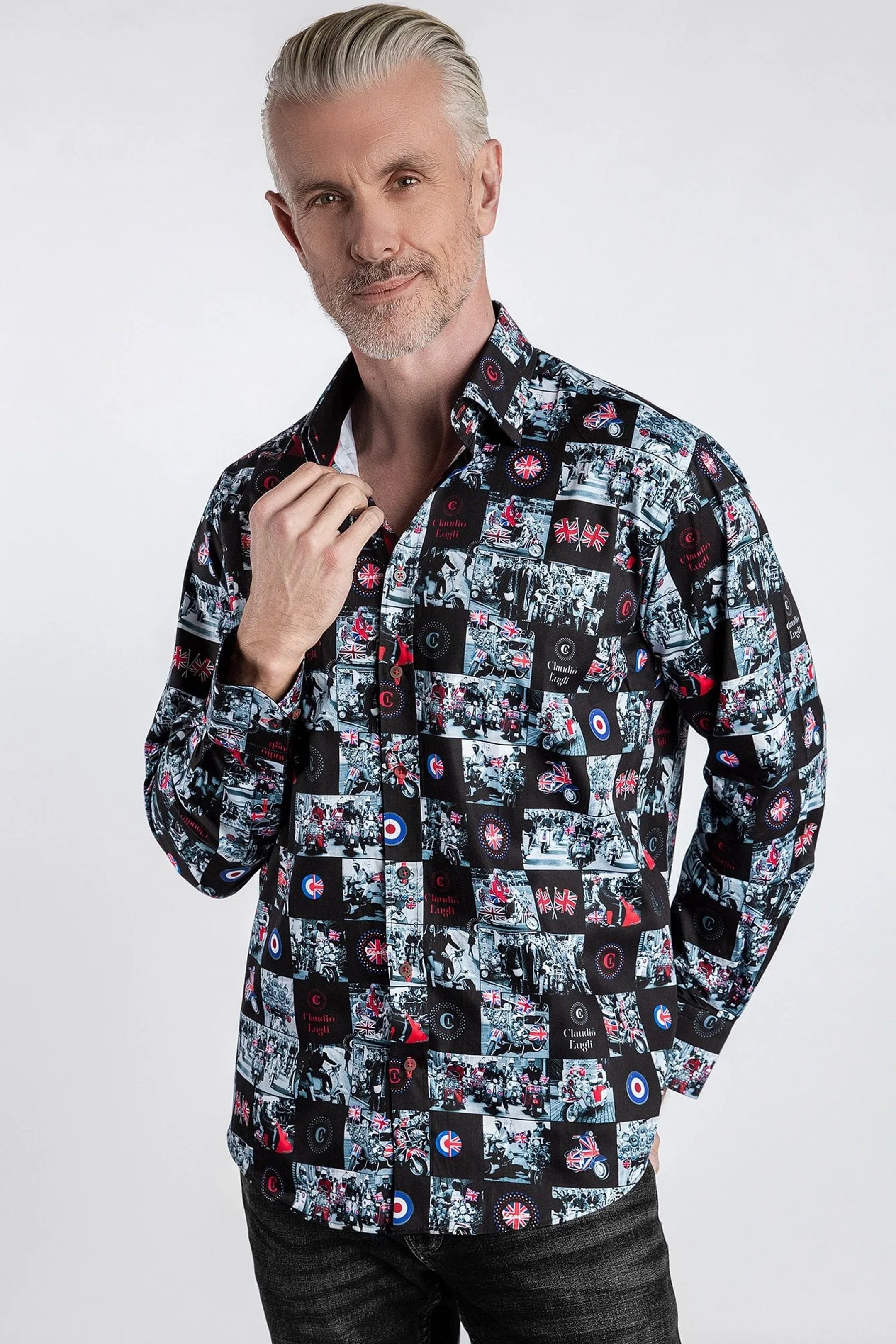 Claudio Lugli Mods and Rockers Print Shirt
