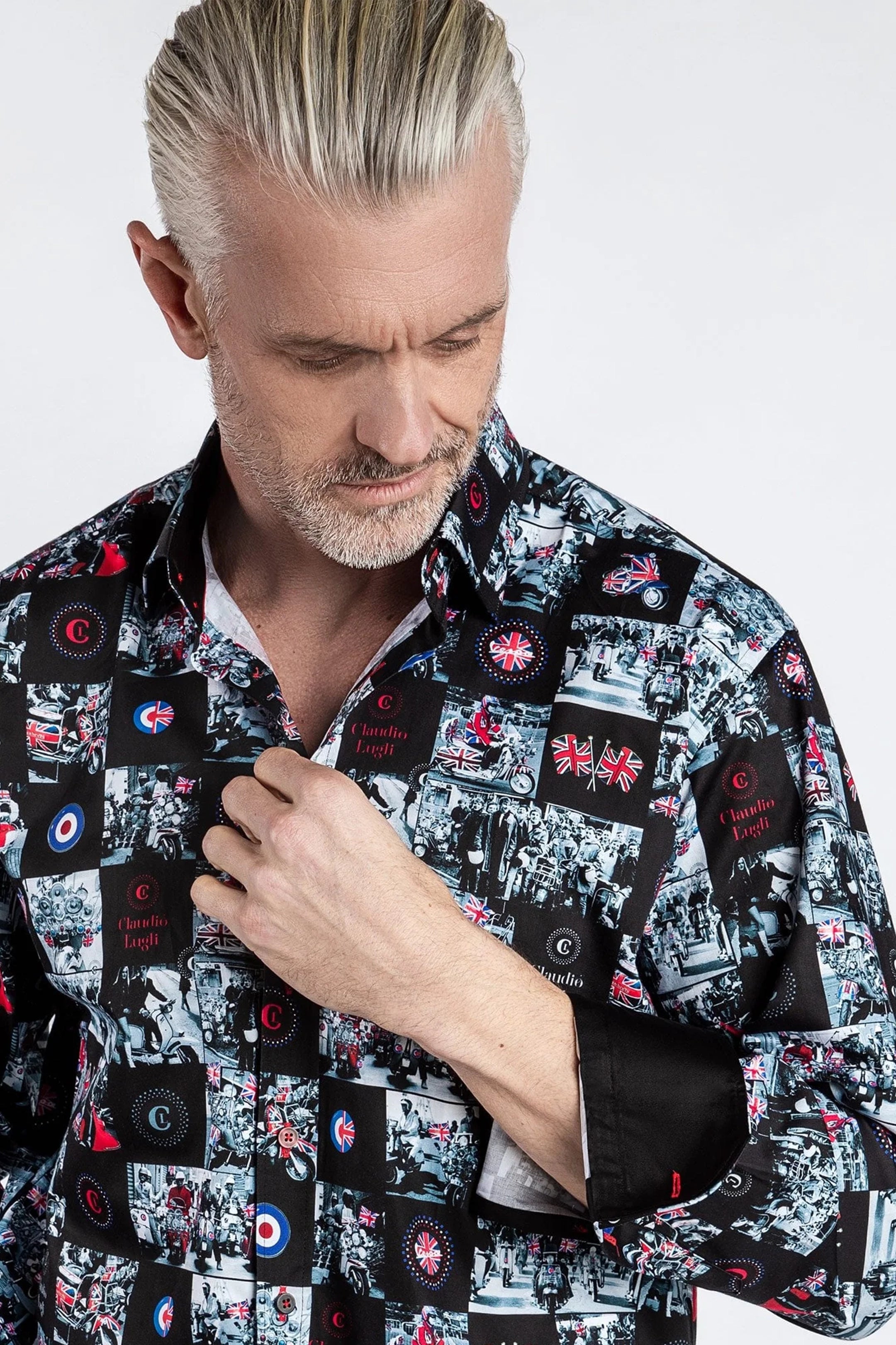 Claudio Lugli Mods and Rockers Print Shirt
