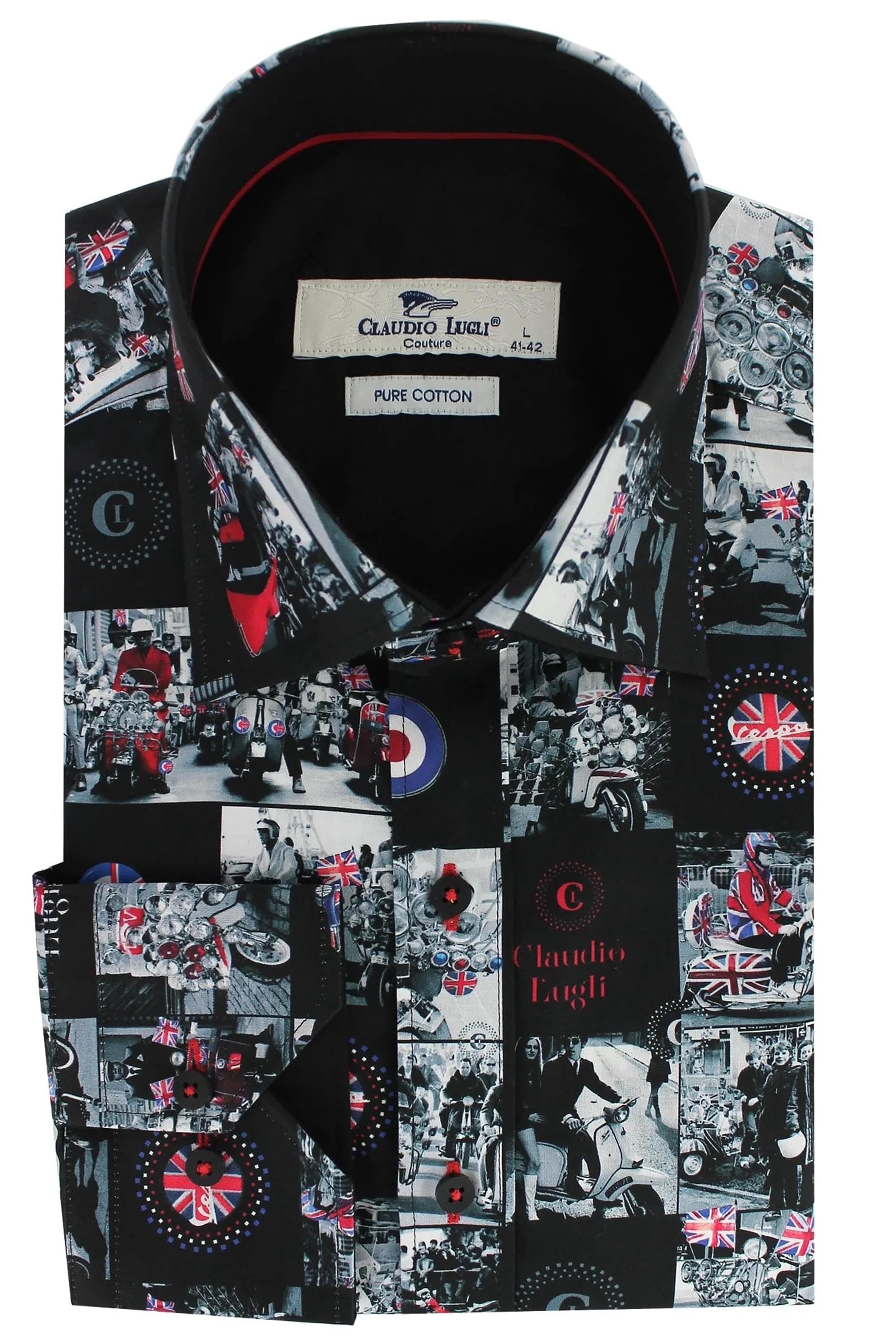Claudio Lugli Mods and Rockers Print Shirt