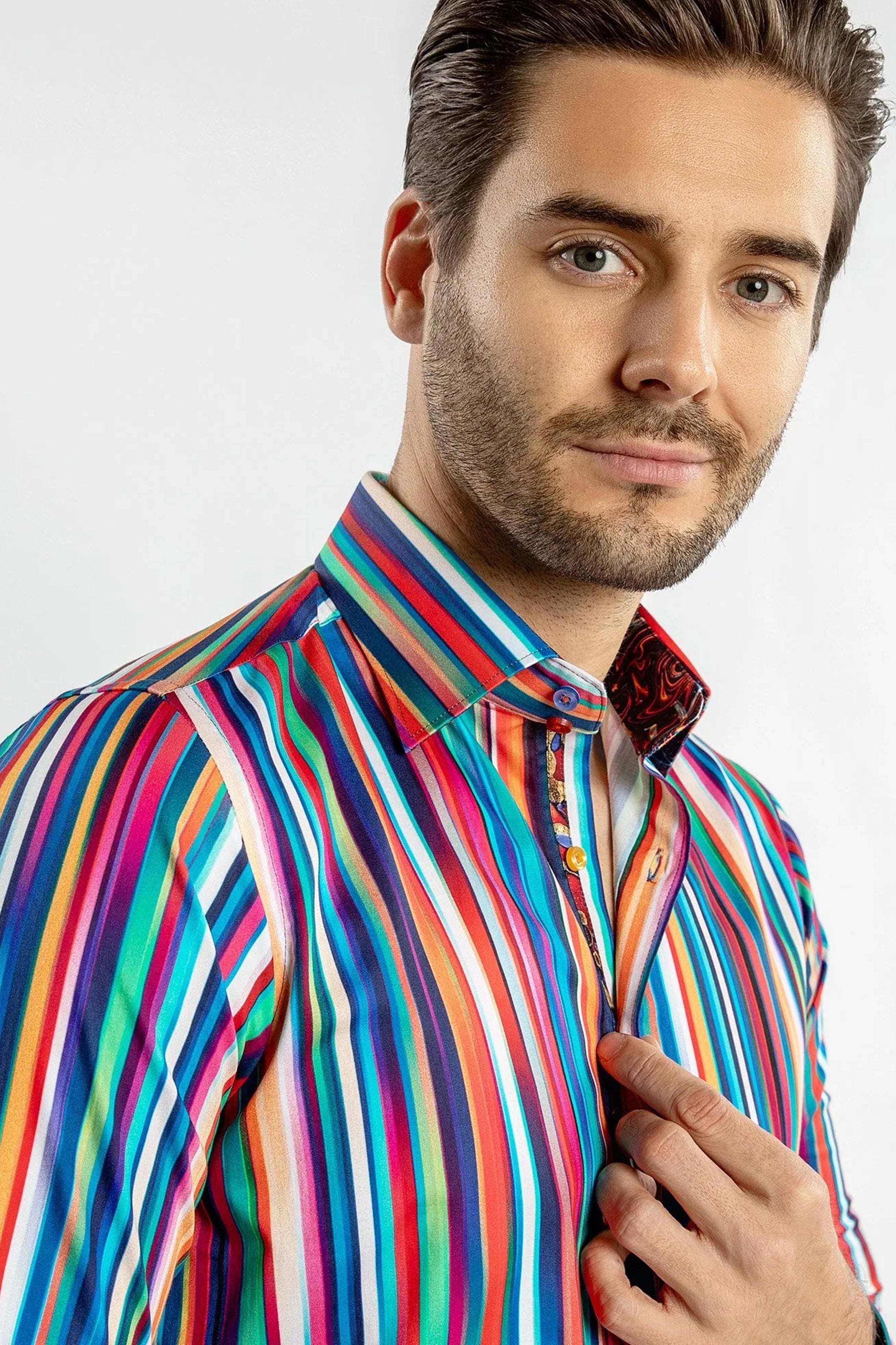 Claudio Lugli Multi Stripe Shirt