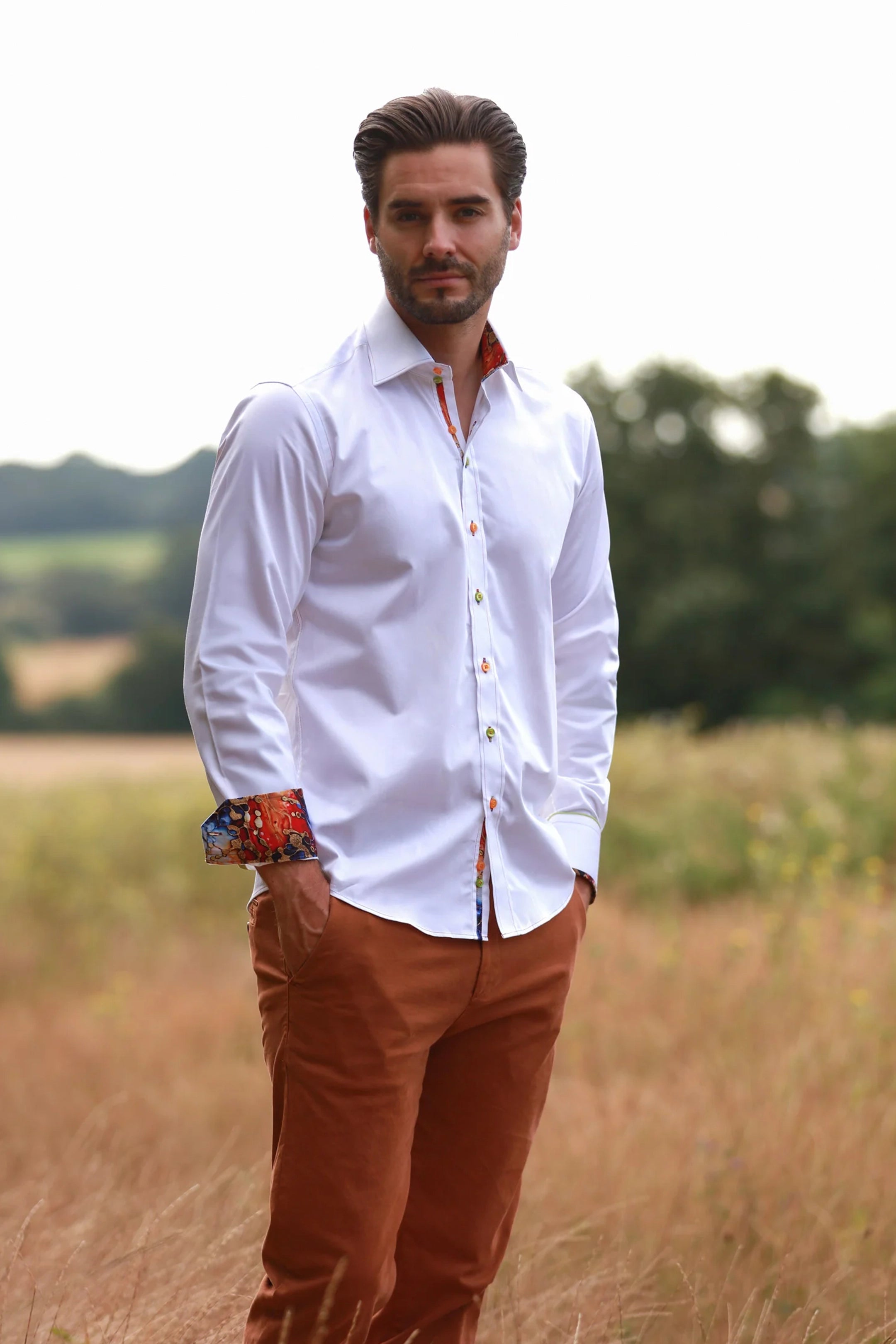 Claudio Lugli Classic Signature Plain Shirt