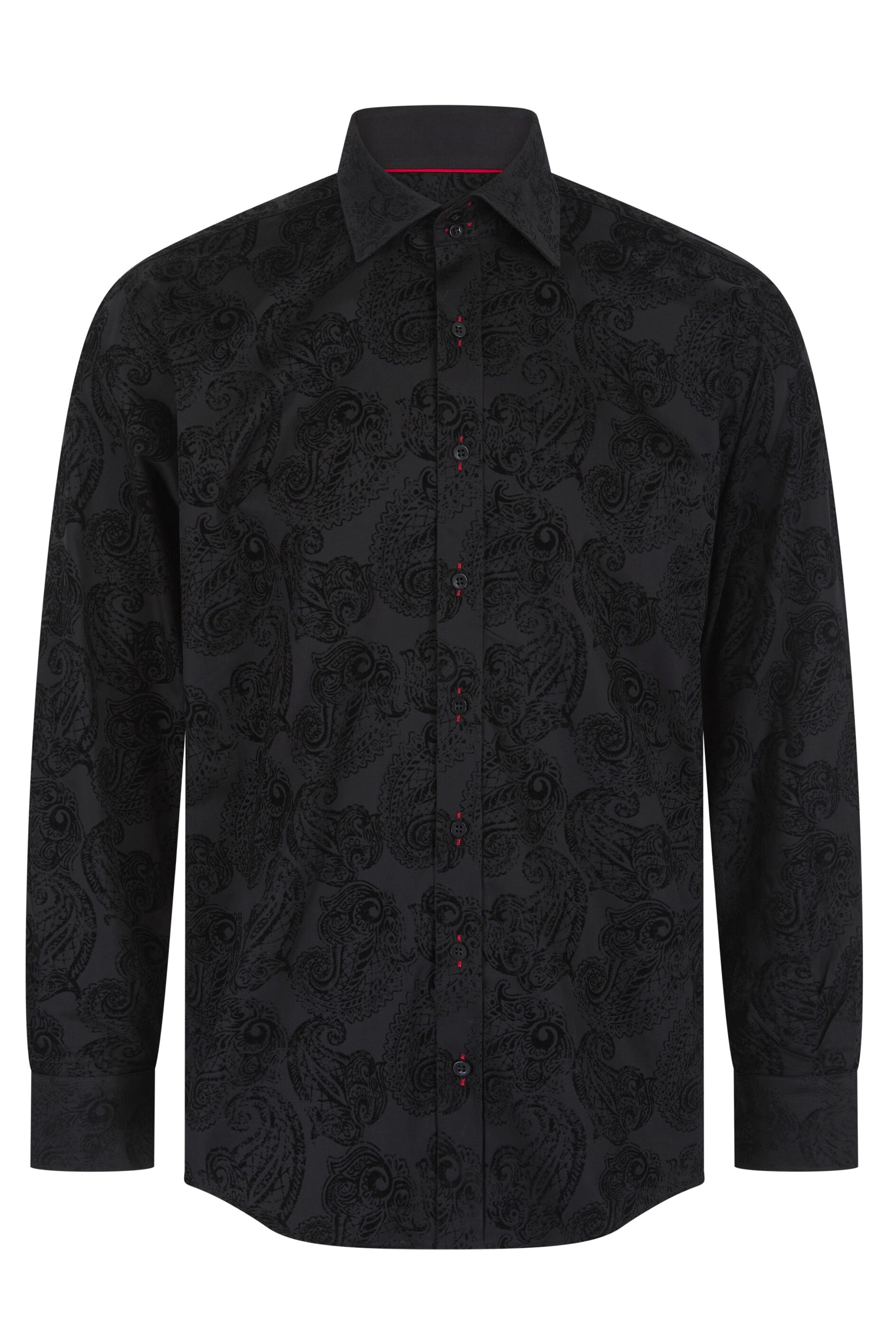 Claudio Lugli Paisley Flocked Shirt