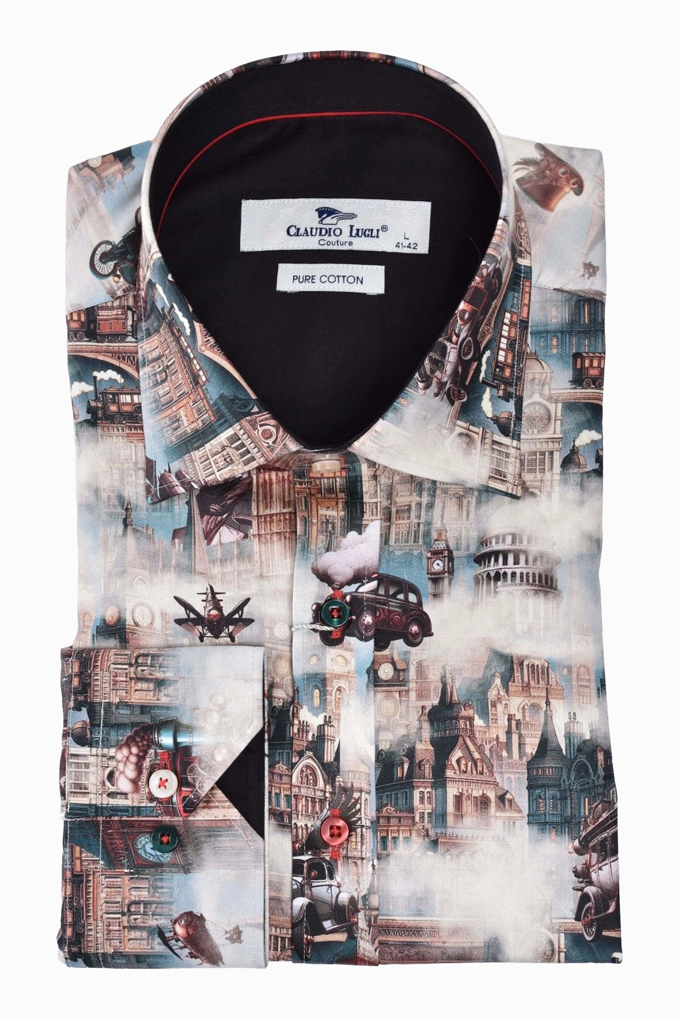 Claudio Lugli Steampunk City Beige Shirt