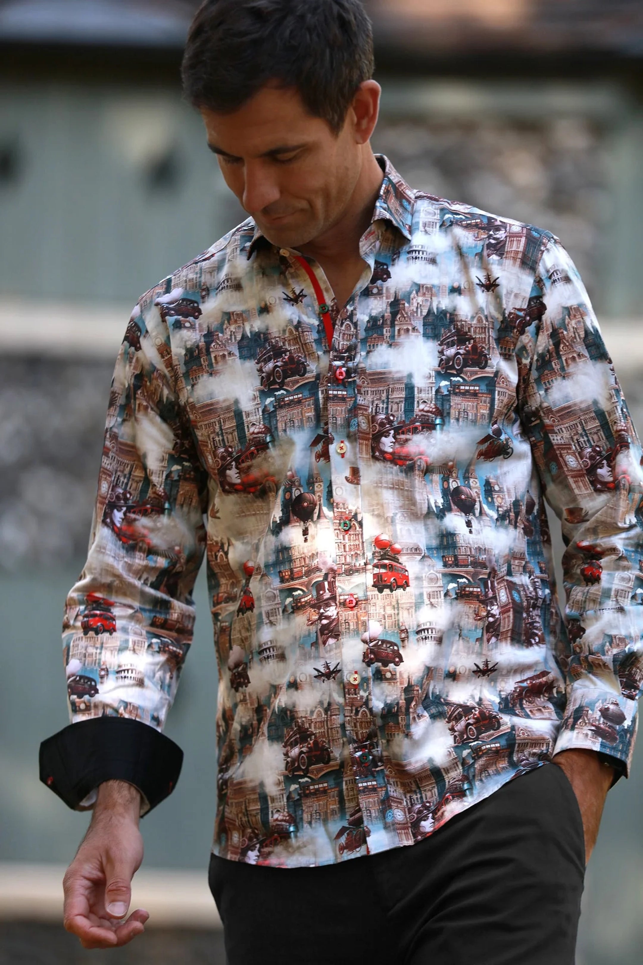 Claudio Lugli Steampunk City Beige Shirt