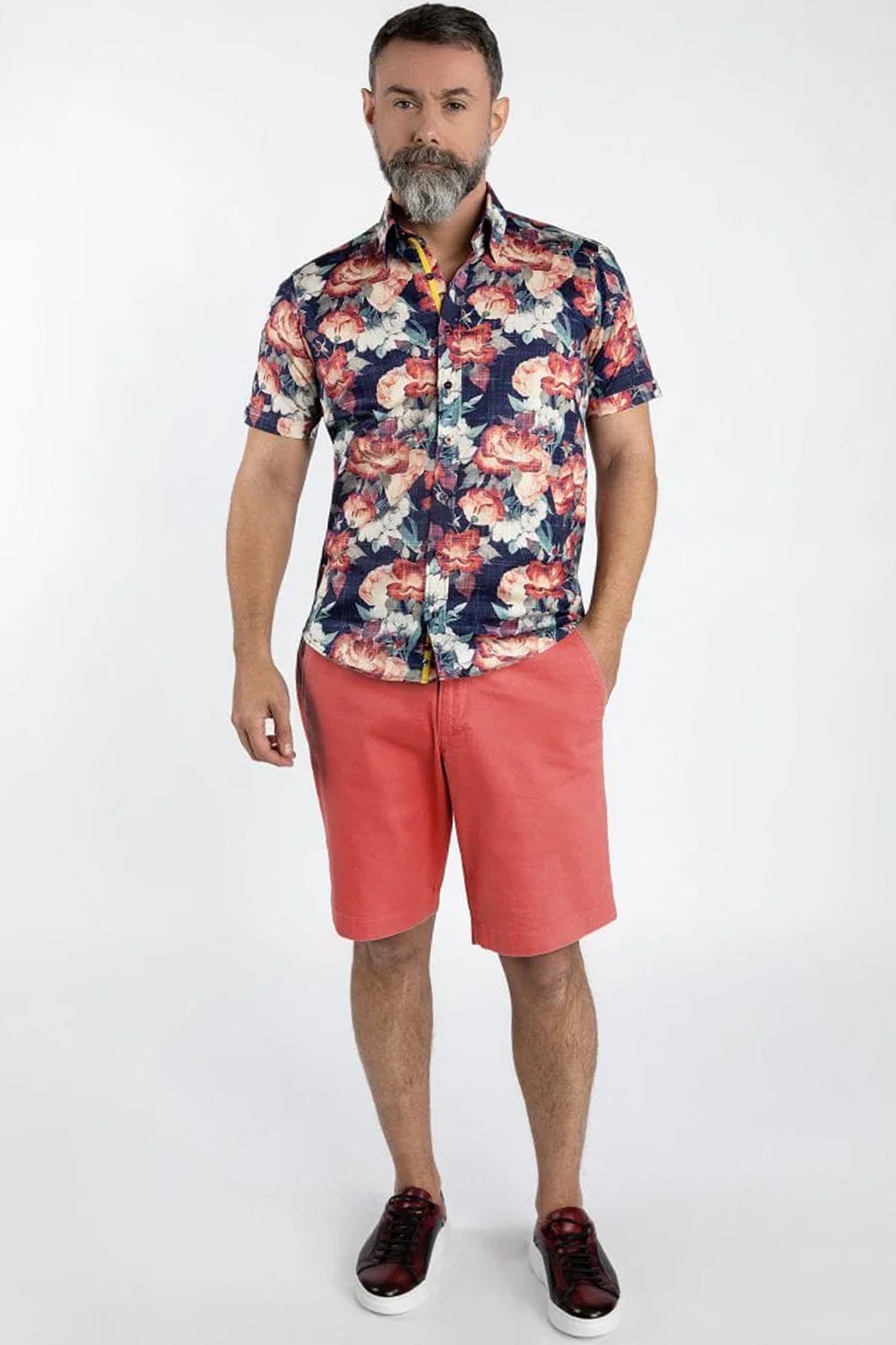 Claudio Lugli Rose Canvas Shirt
