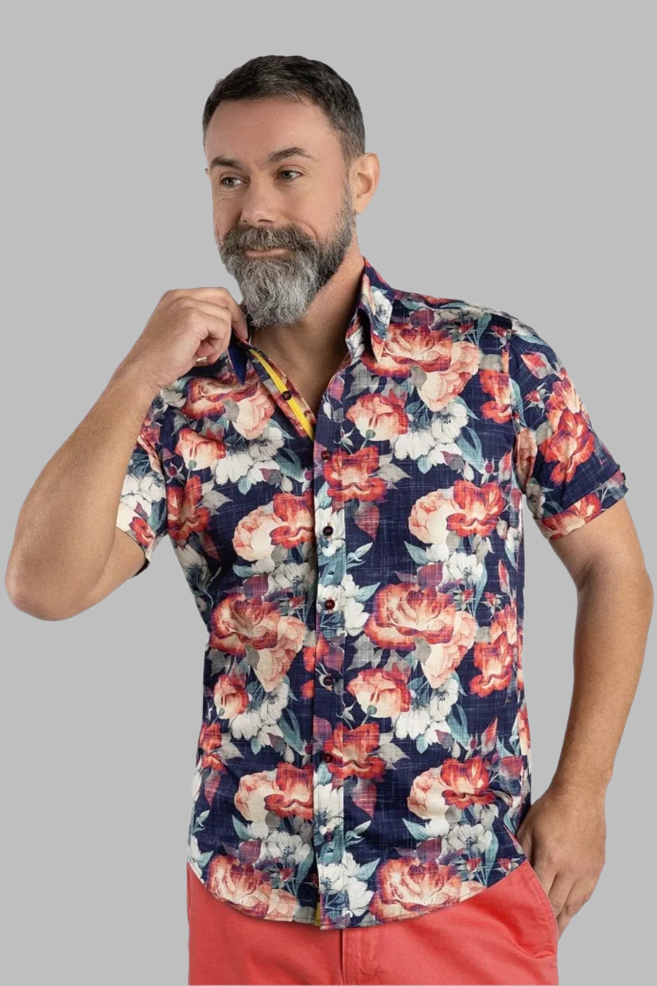 Claudio Lugli Rose Canvas Shirt