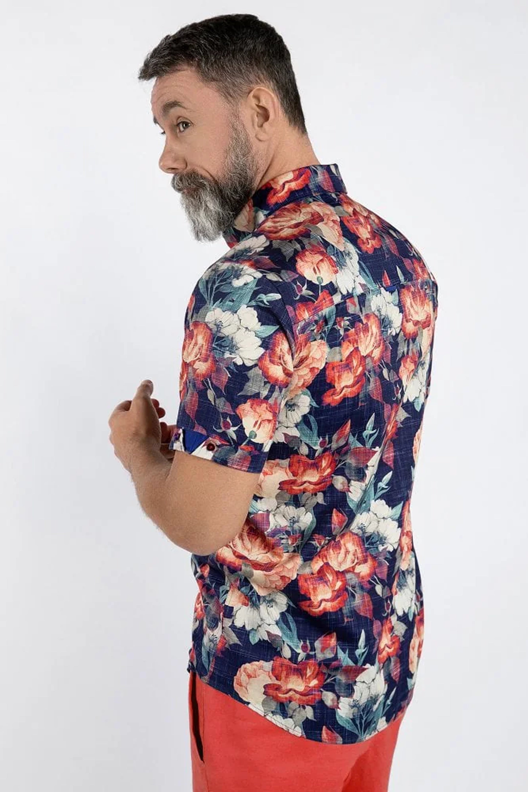 Claudio Lugli Rose Canvas Shirt
