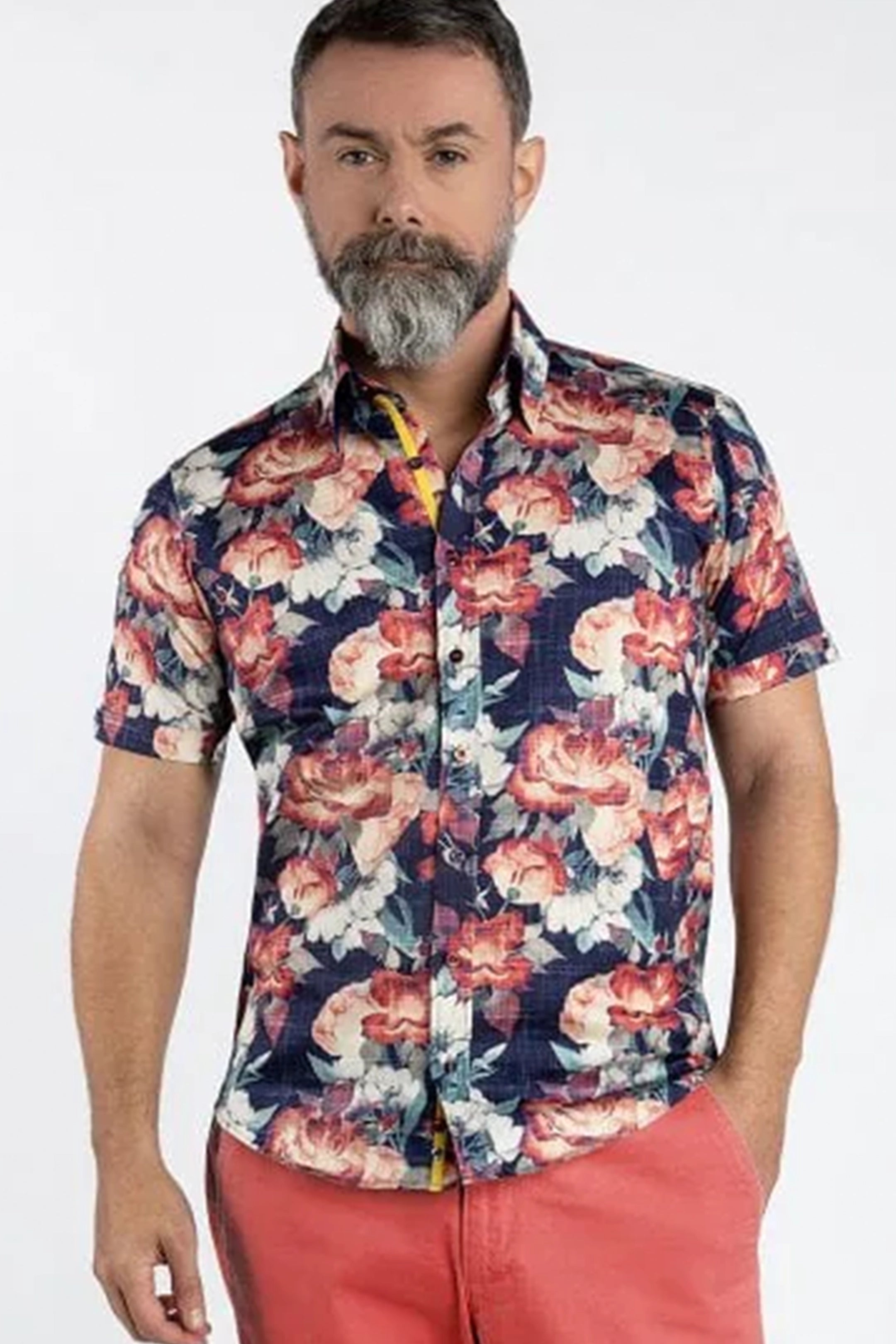 Claudio Lugli Rose Canvas Shirt