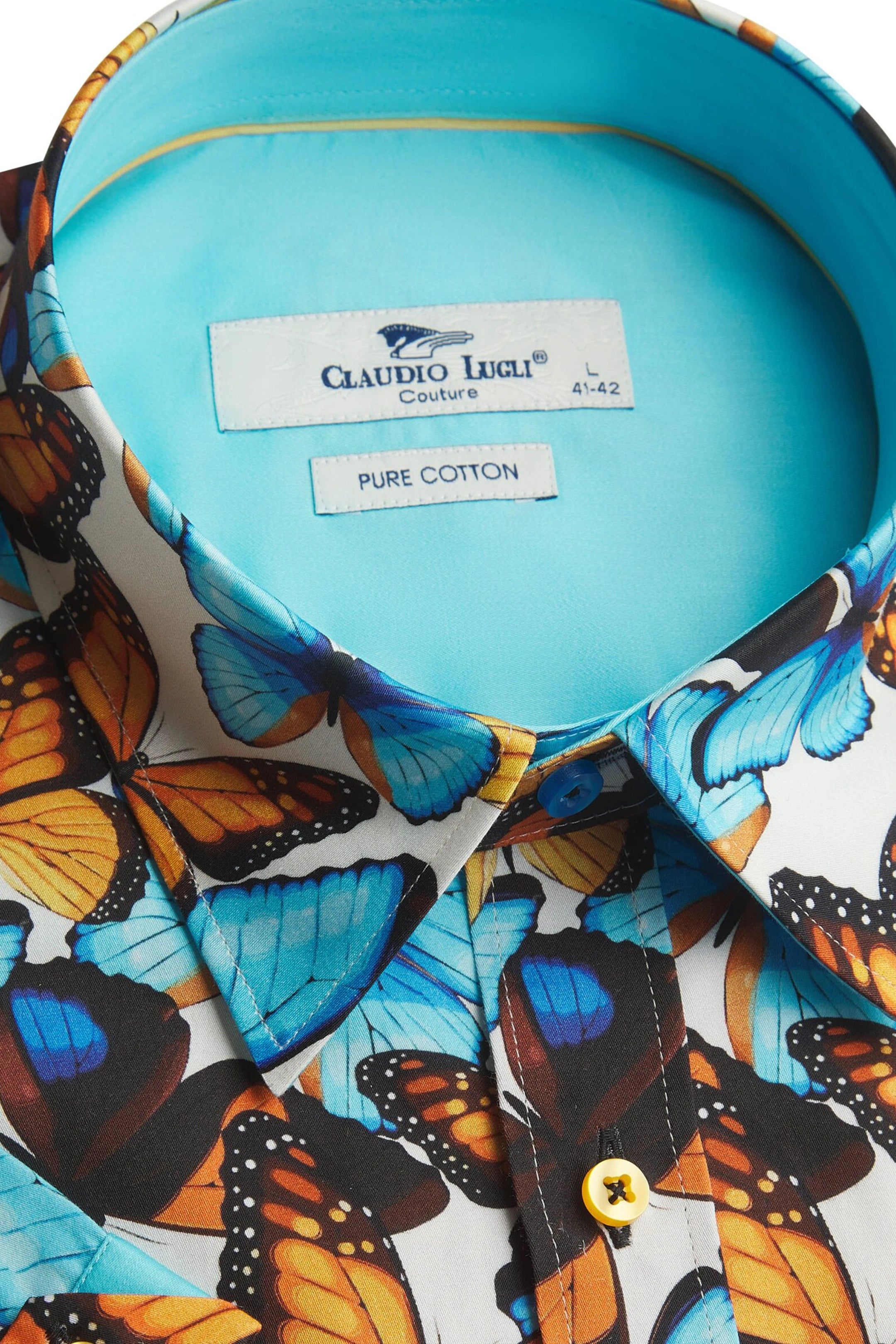 Claudio Lugli Butterfly Short Sleeve Shirt