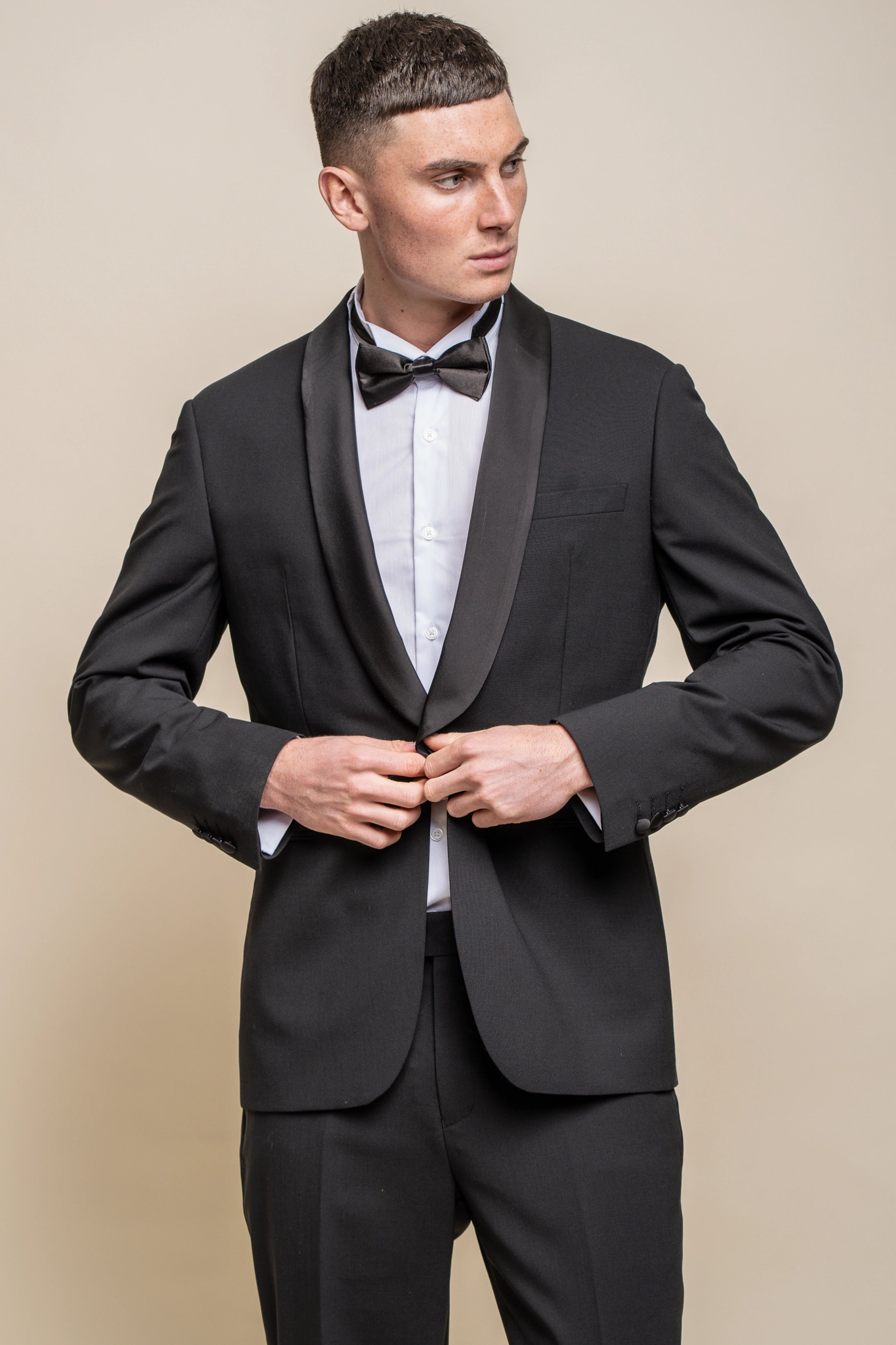 Aspen Black Two Piece Dinner Suit