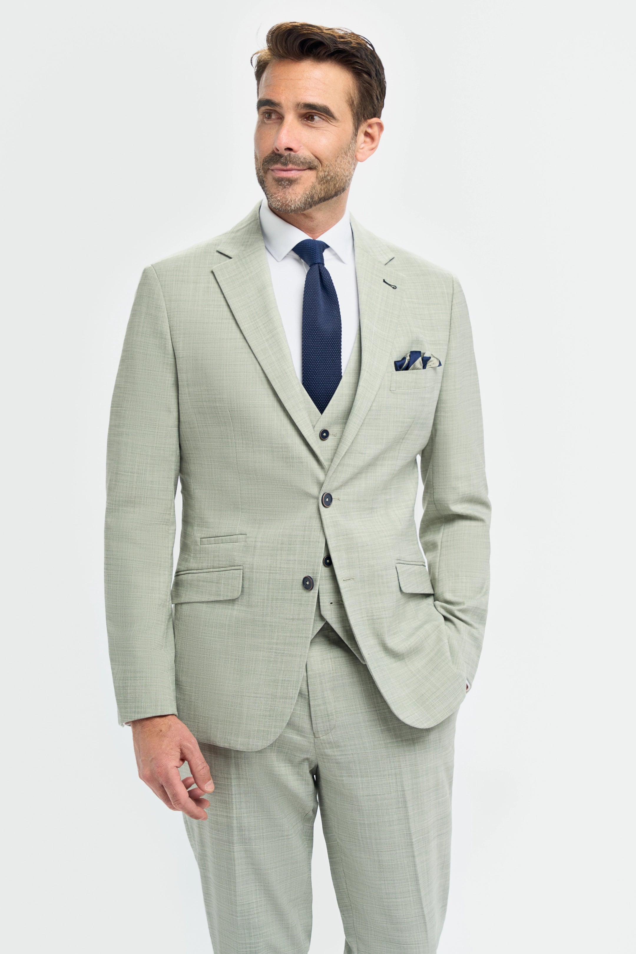 Camden Sage Three Piece Suit