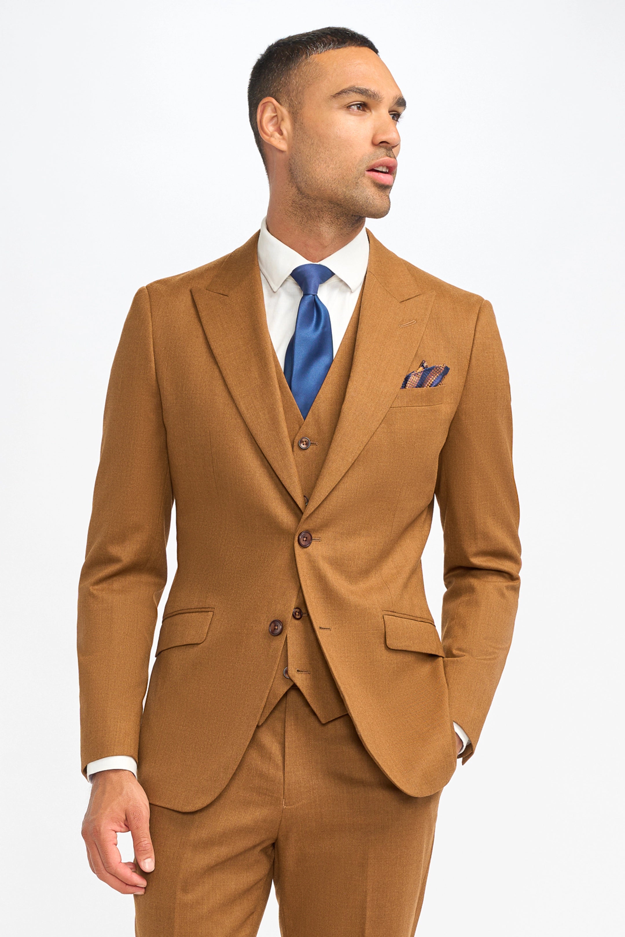 James Sierra Rich Wool Three Piece Suit