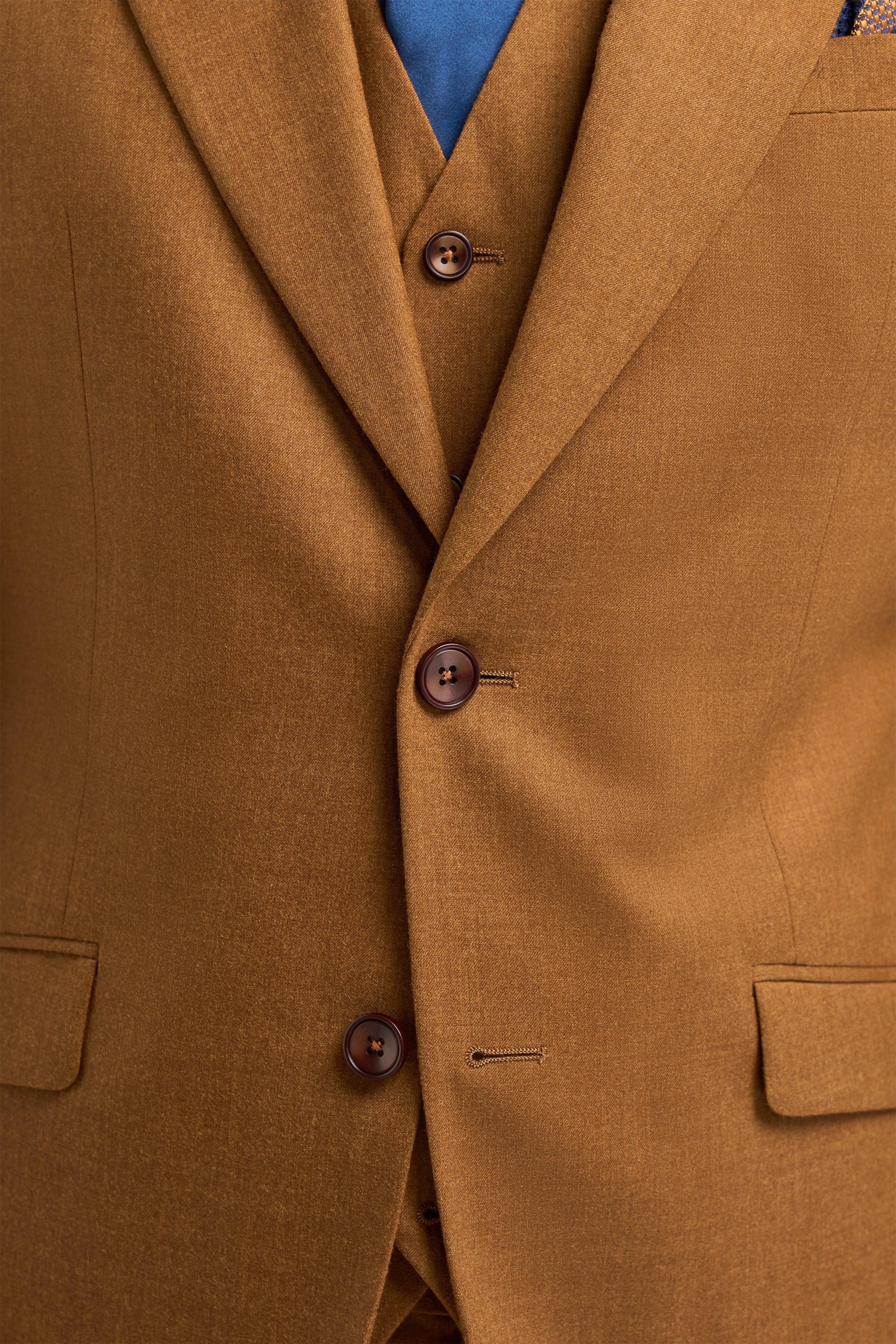 James Sierra Rich Wool Three Piece Suit