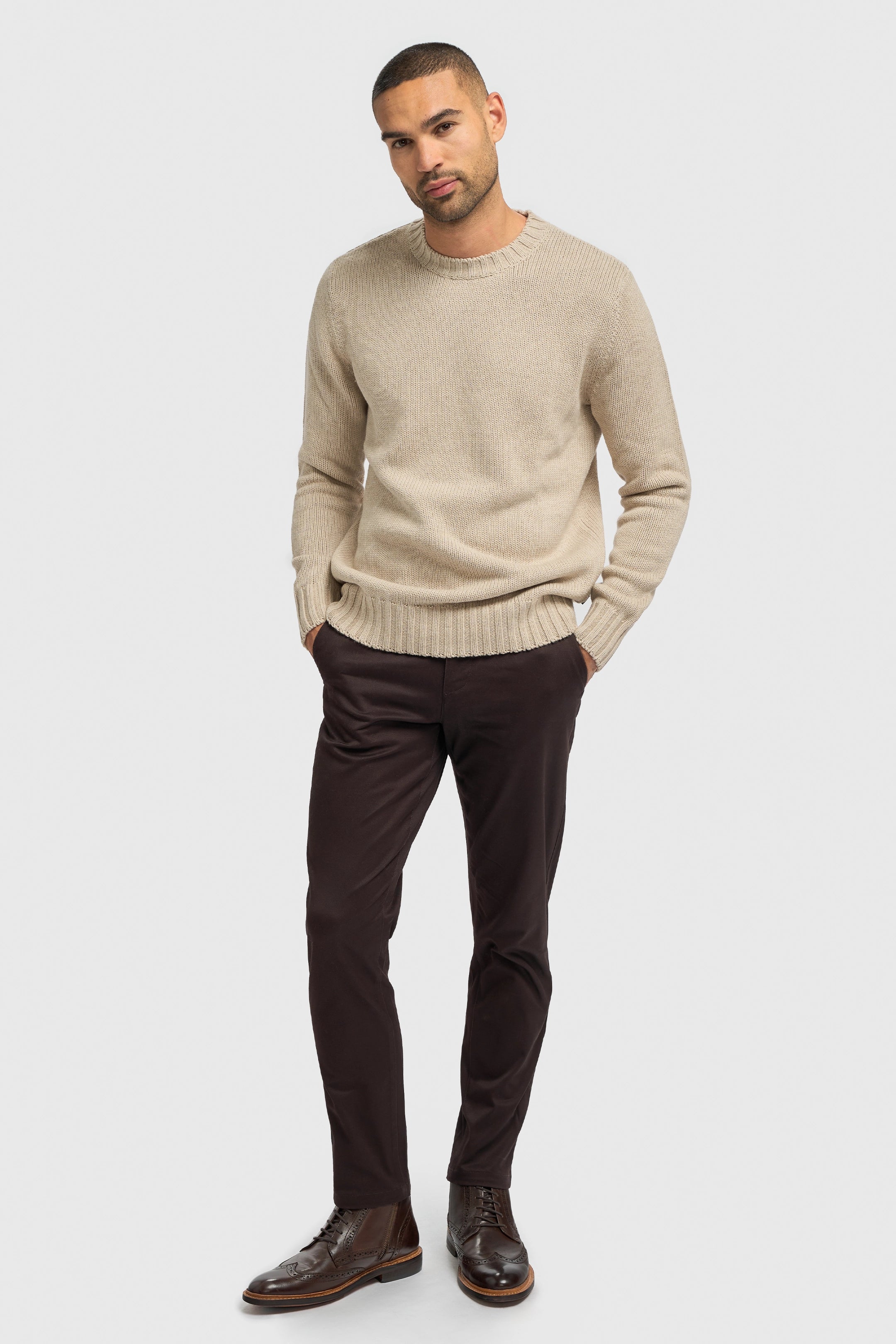 Farrel Fawn Plain Jumper