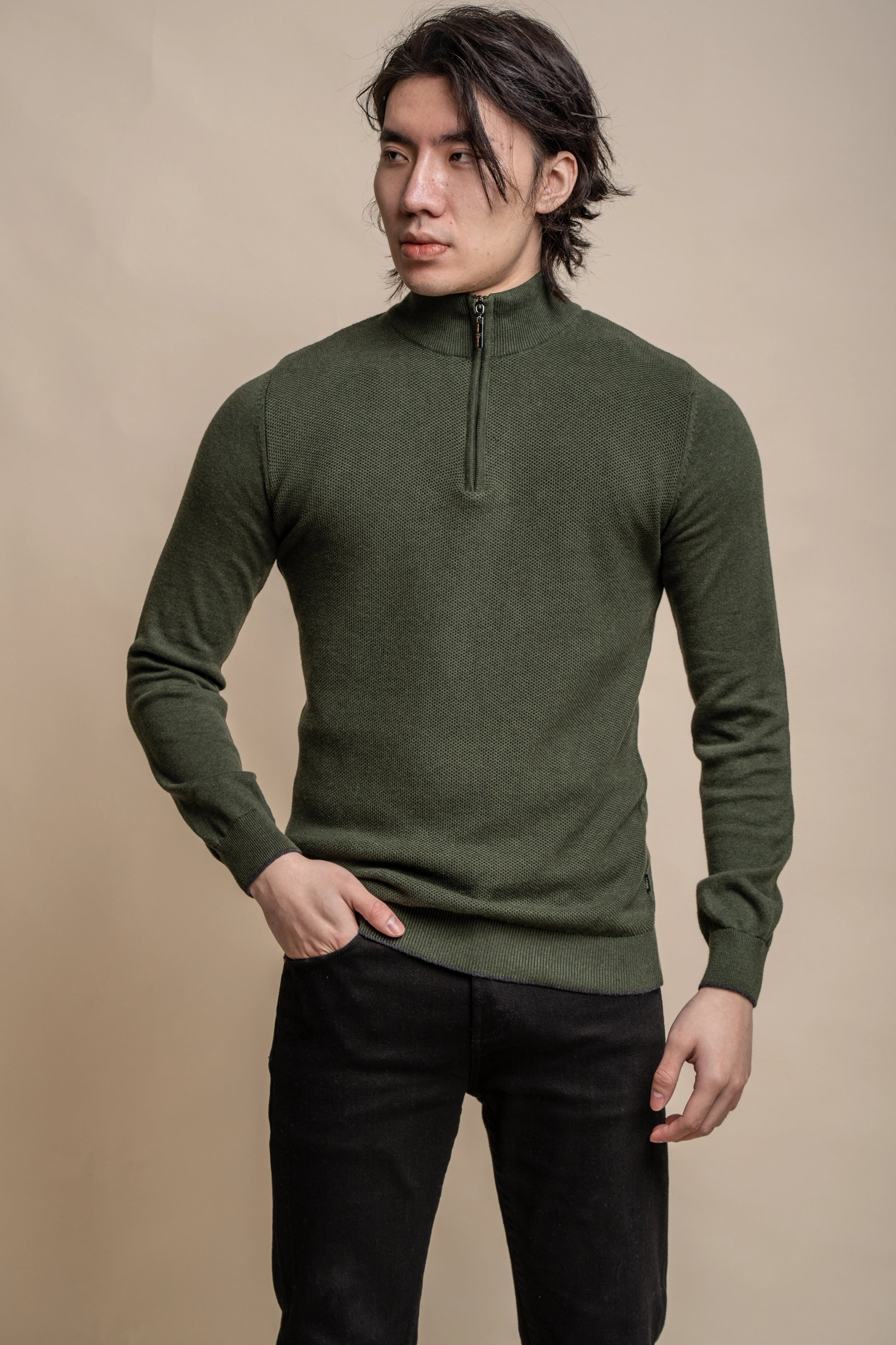 Kyle Half Zip Knit
