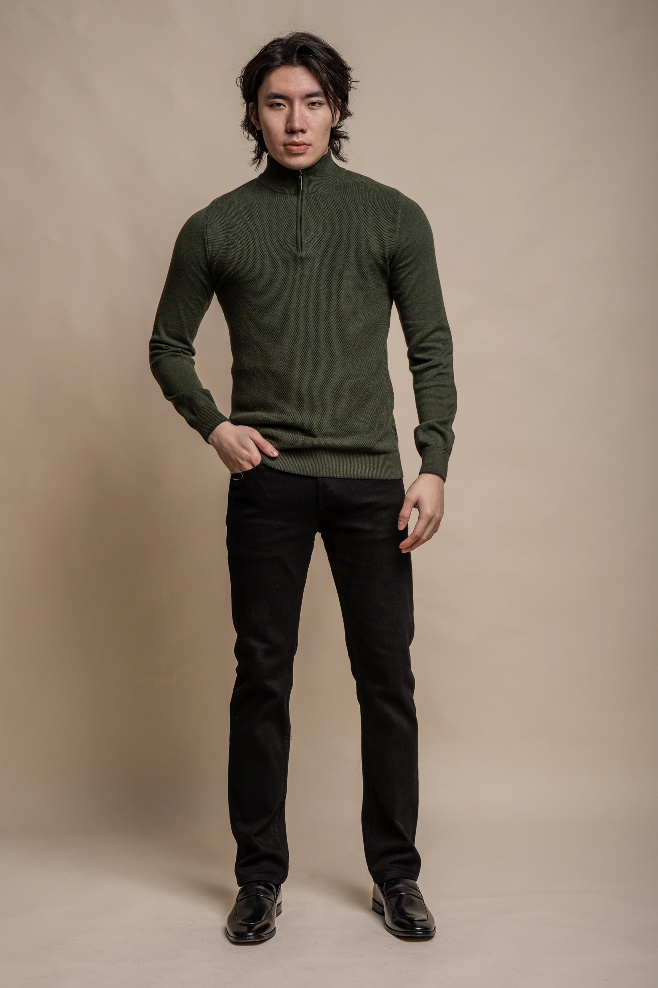 Kyle Half Zip Knit