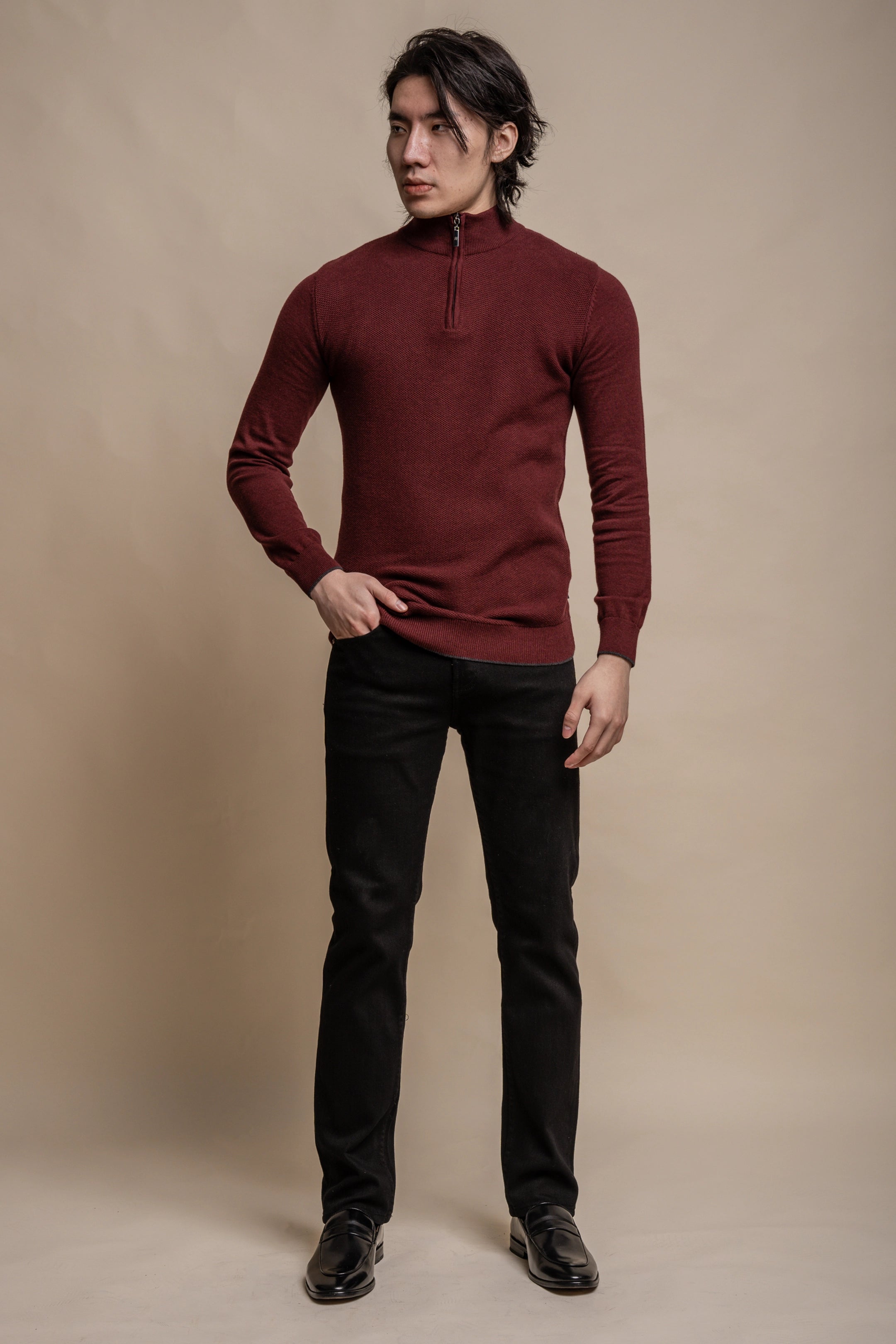 Kyle Half Zip Knit