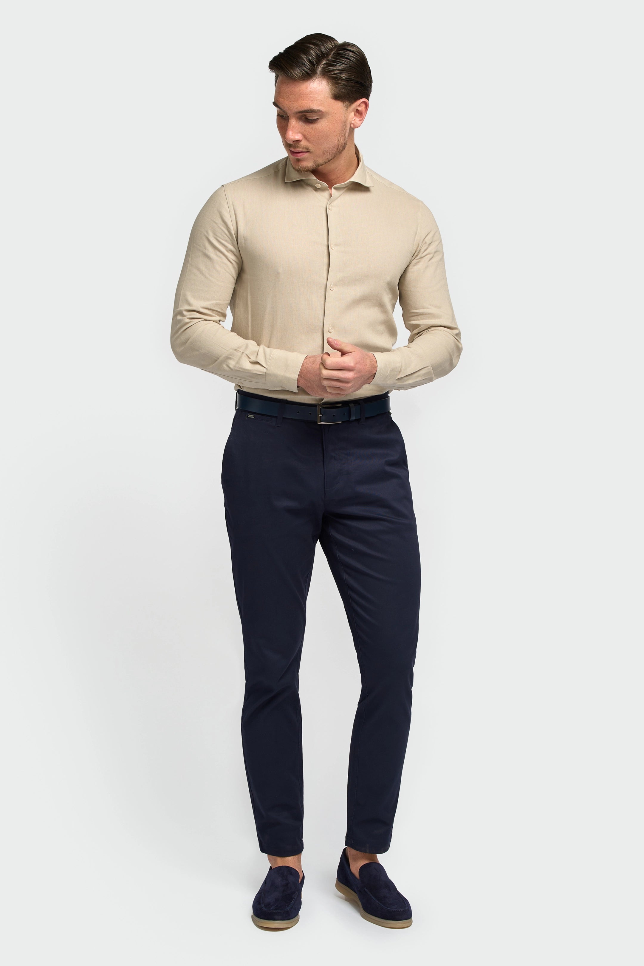 Matera Taupe Long Sleeve Shirt