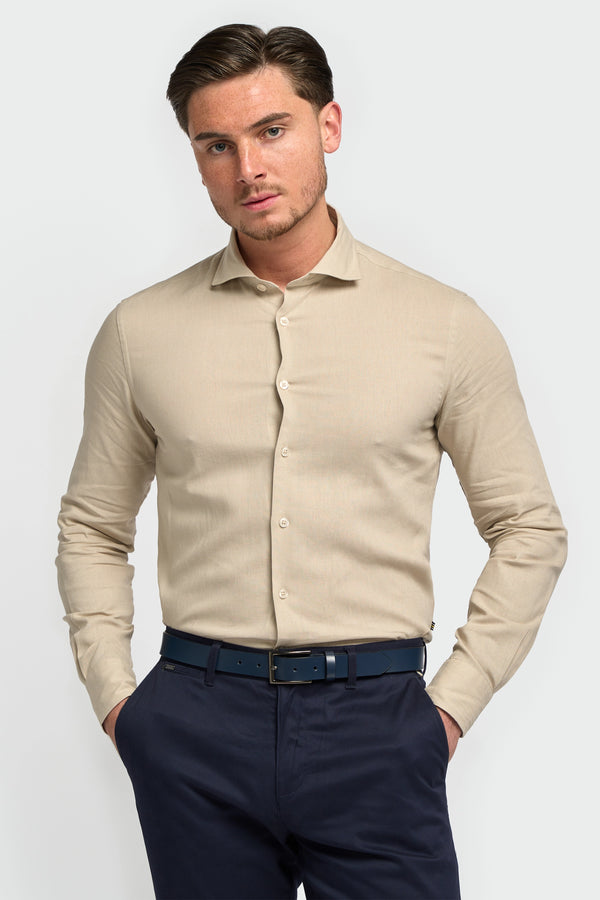 Matera Taupe Long Sleeve Shirt