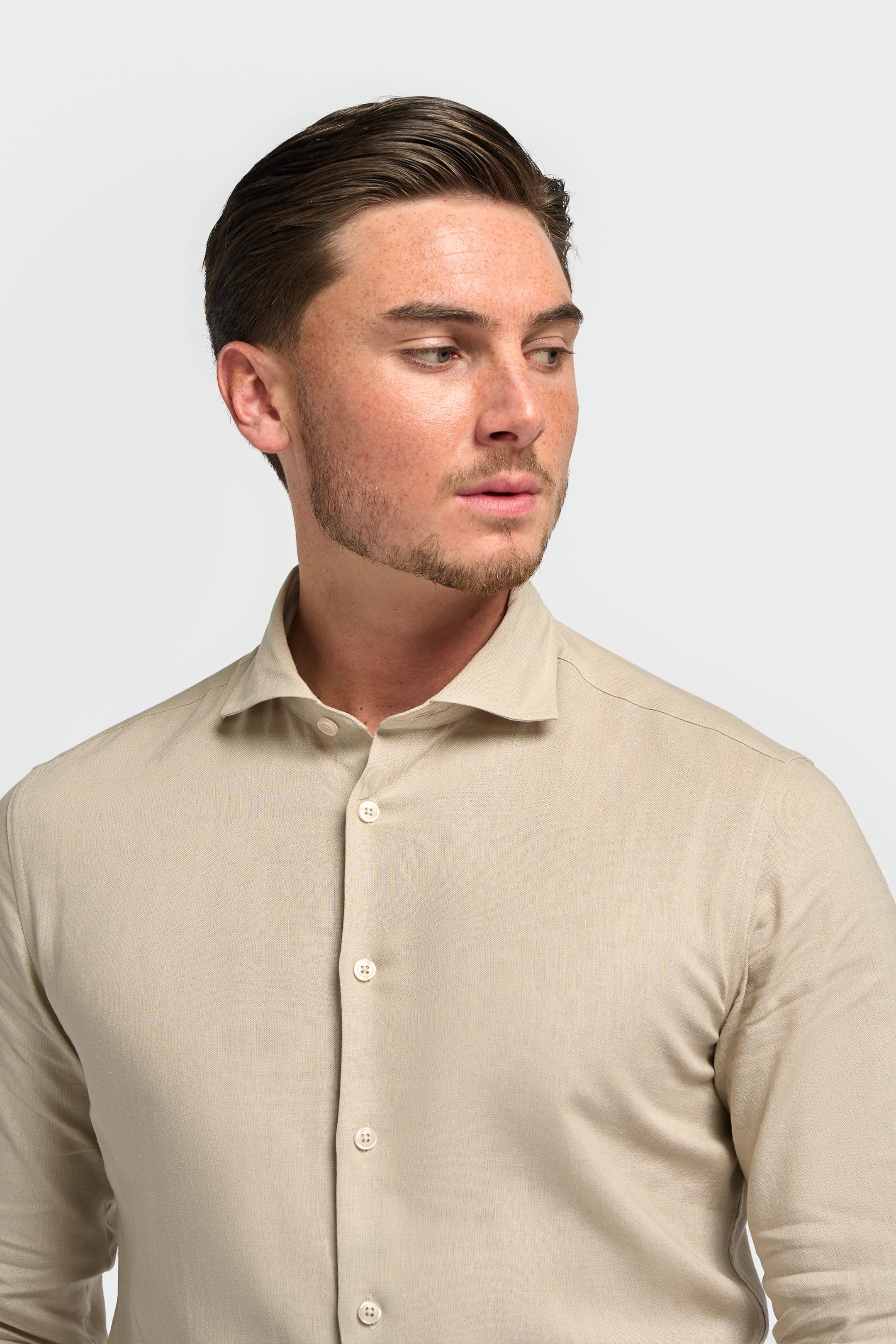 Matera Taupe Long Sleeve Shirt