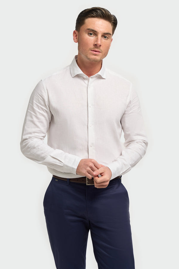 Matera White Long Sleeve Shirt