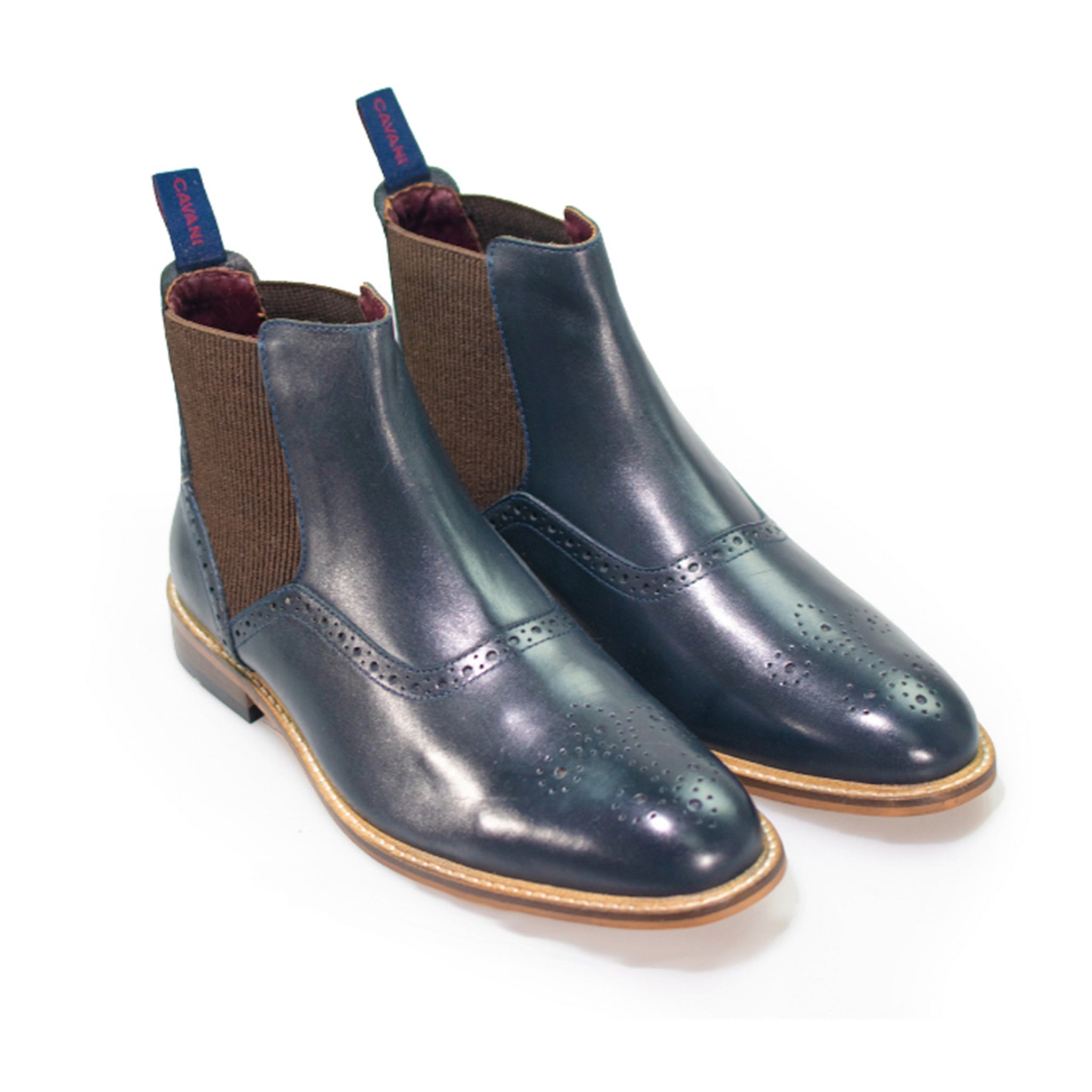 Moriarty Navy Chelsea Boots